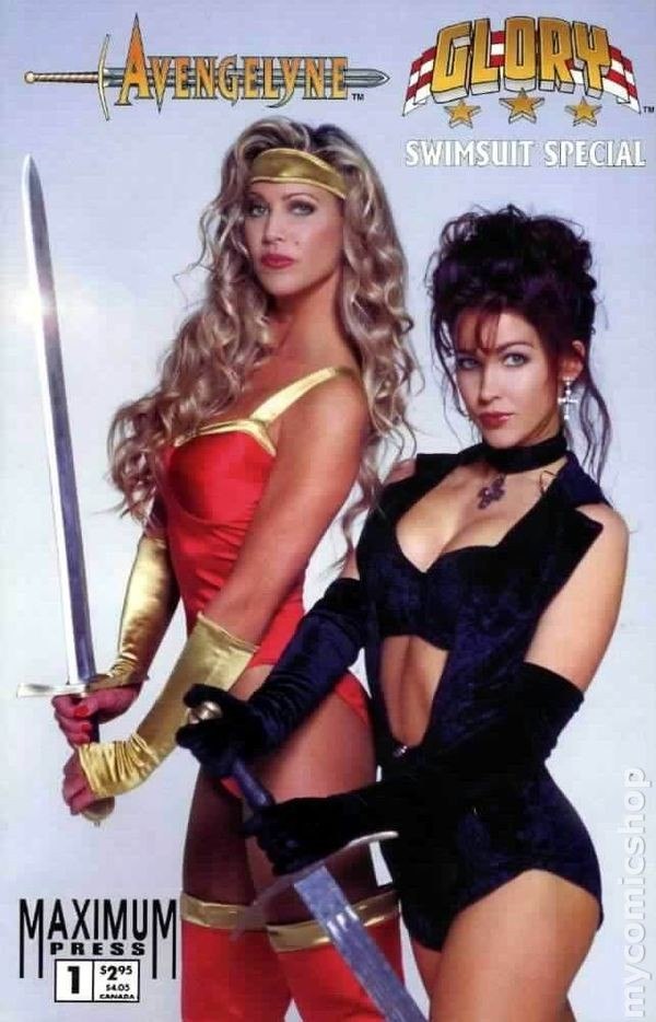 Portada ampliada de Avengelyne and Glory - Swimsuit Special (CRG) (14º Aniversario)
