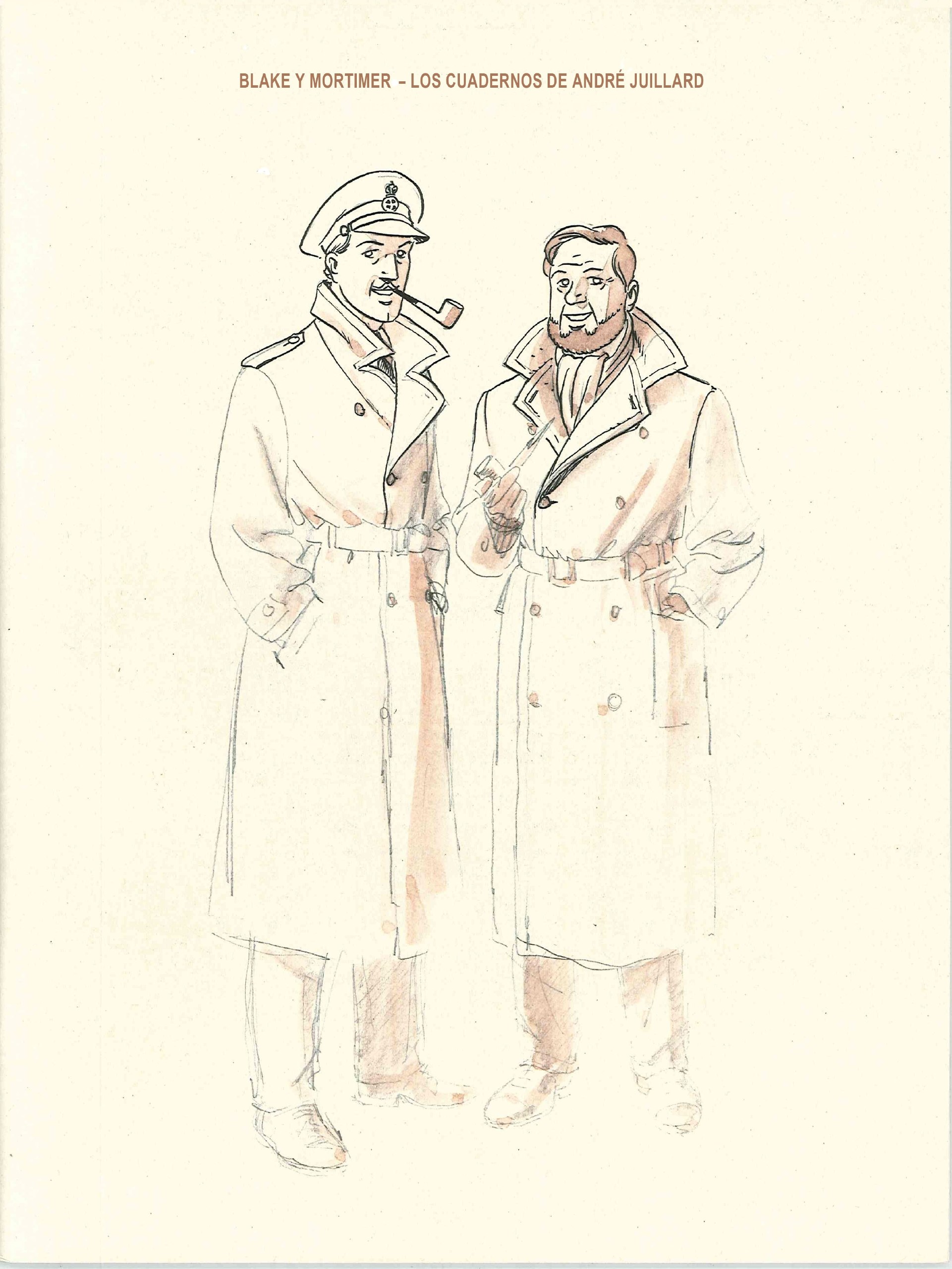 Portada ampliada de Blake y Mortimer - Los cuadernos de Andre Juillard (2014) (CRG)