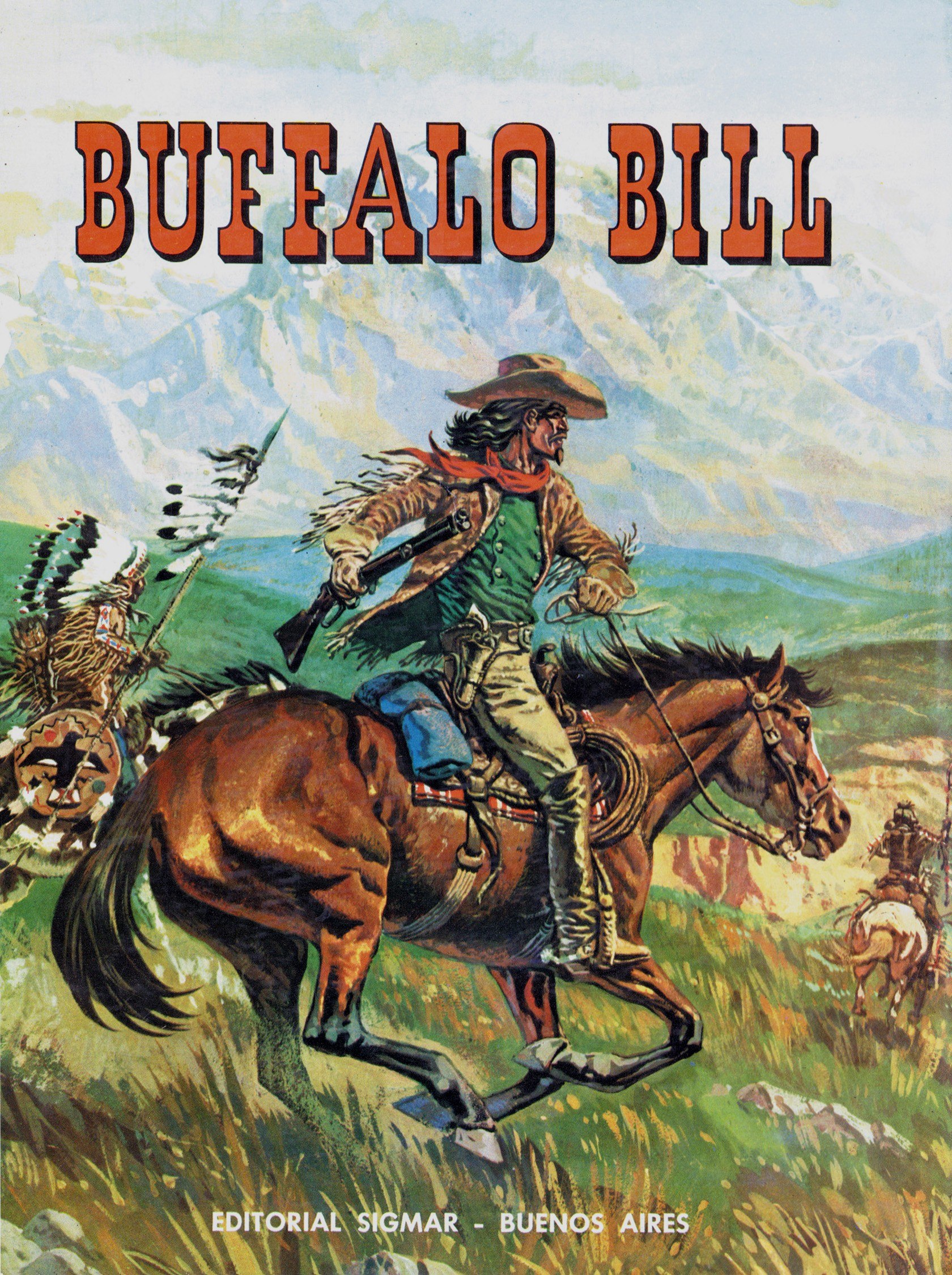 Portada ampliada de Buffalo Bill - George Fronval, Jean Giraud y Jean Marcellin (Spanish)(CRG)