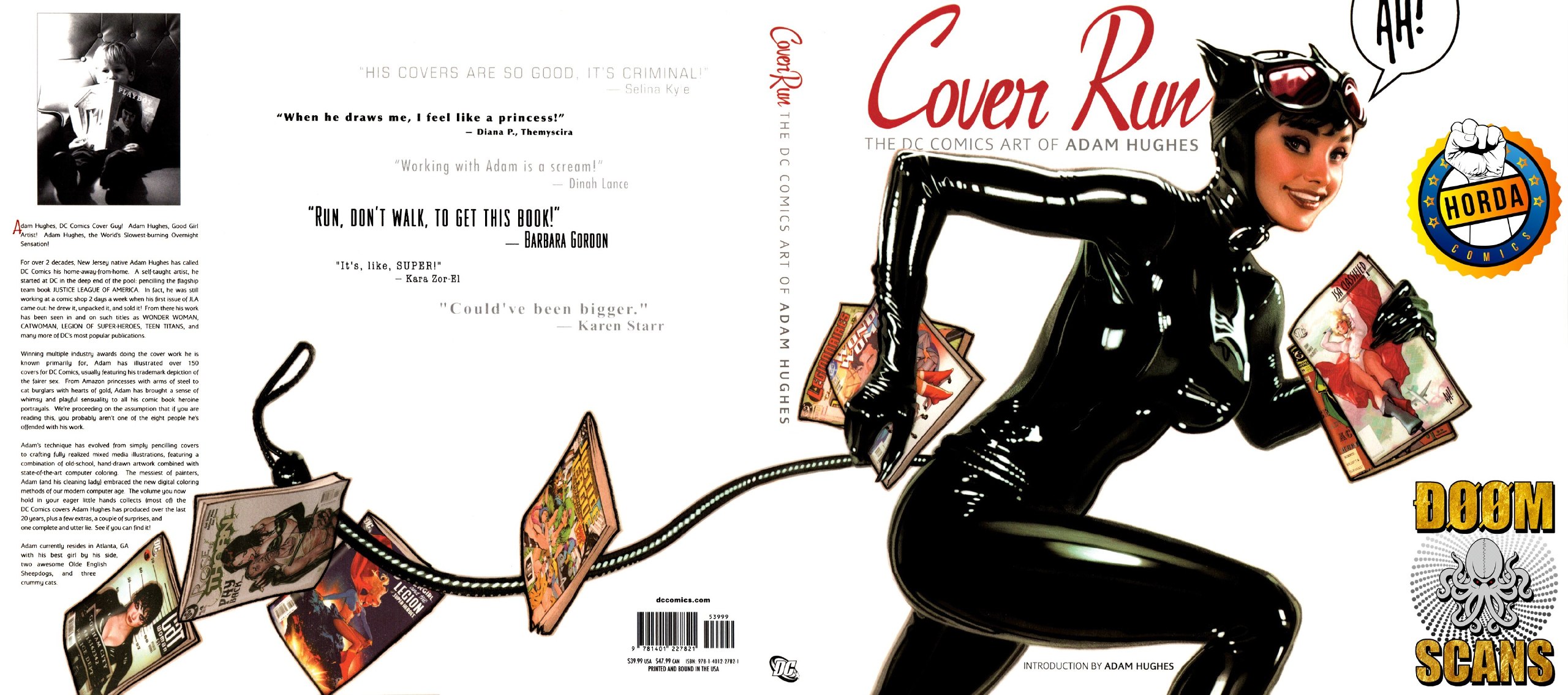Portada ampliada de Cover Run - The DC Comics Art of Adam Hughes (2010)
