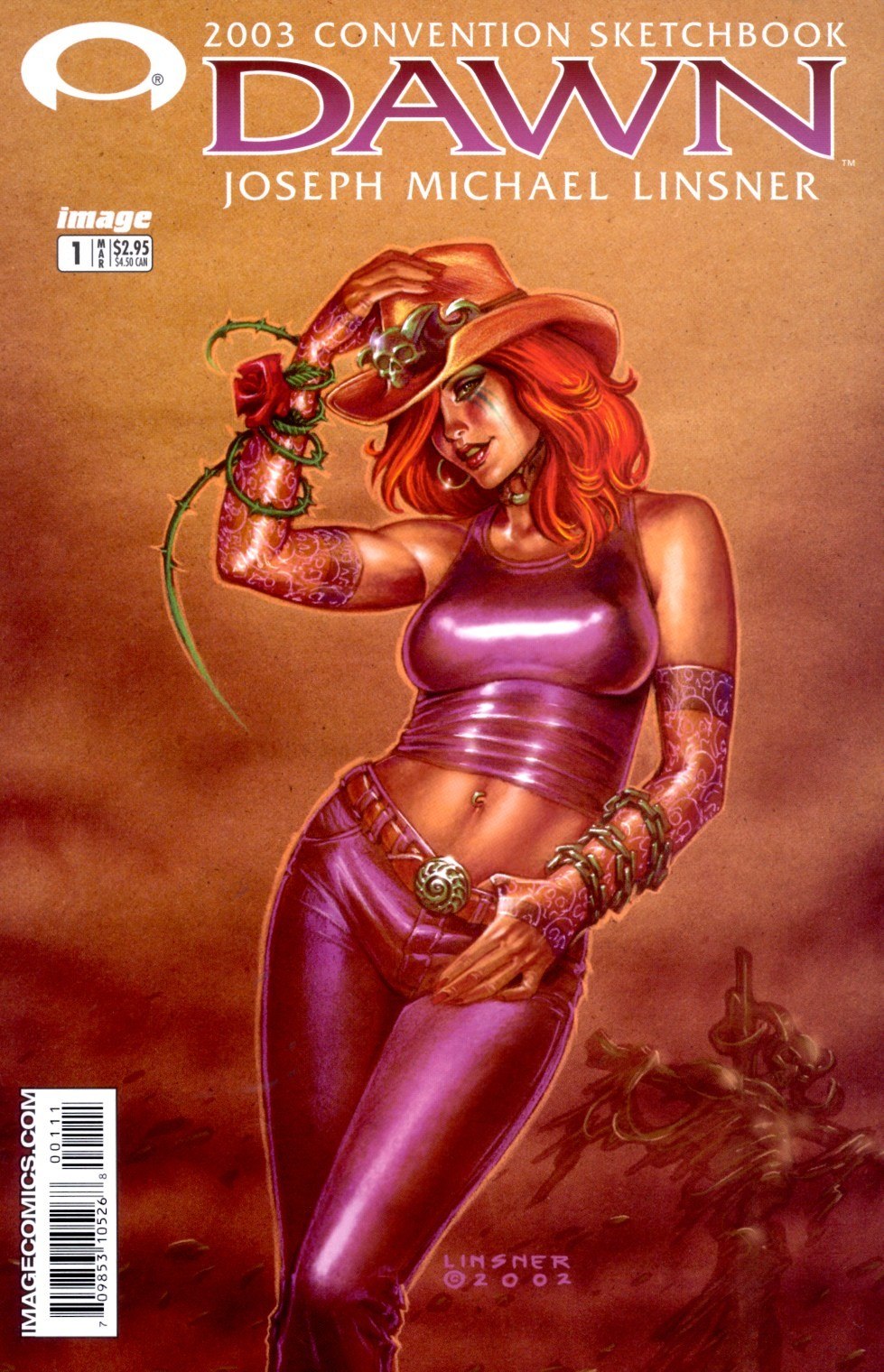 Portada ampliada de Dawn - 2003 Convention Sketchbook