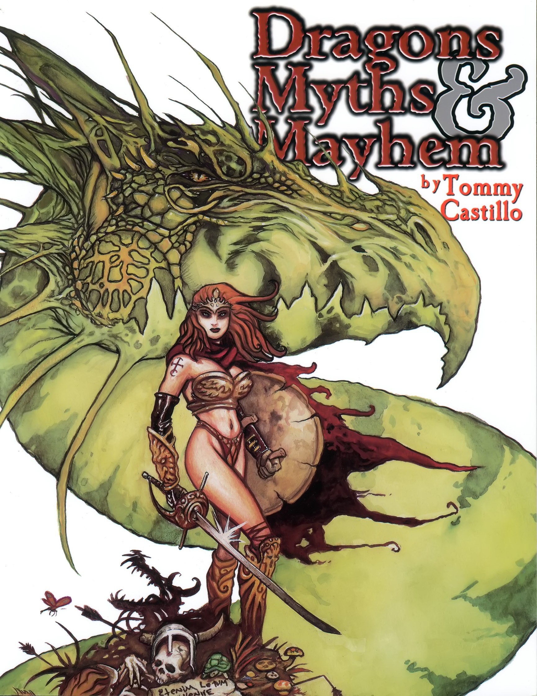 Portada ampliada de Dragons, Myths and Mayhem v1 (2001) (SQP) (Humperdido)