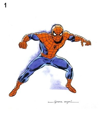 Portada ampliada de Galeria de Superheroes (Lopez Espi) por Abdul Alhazred (11ª Aniversario del CRG)