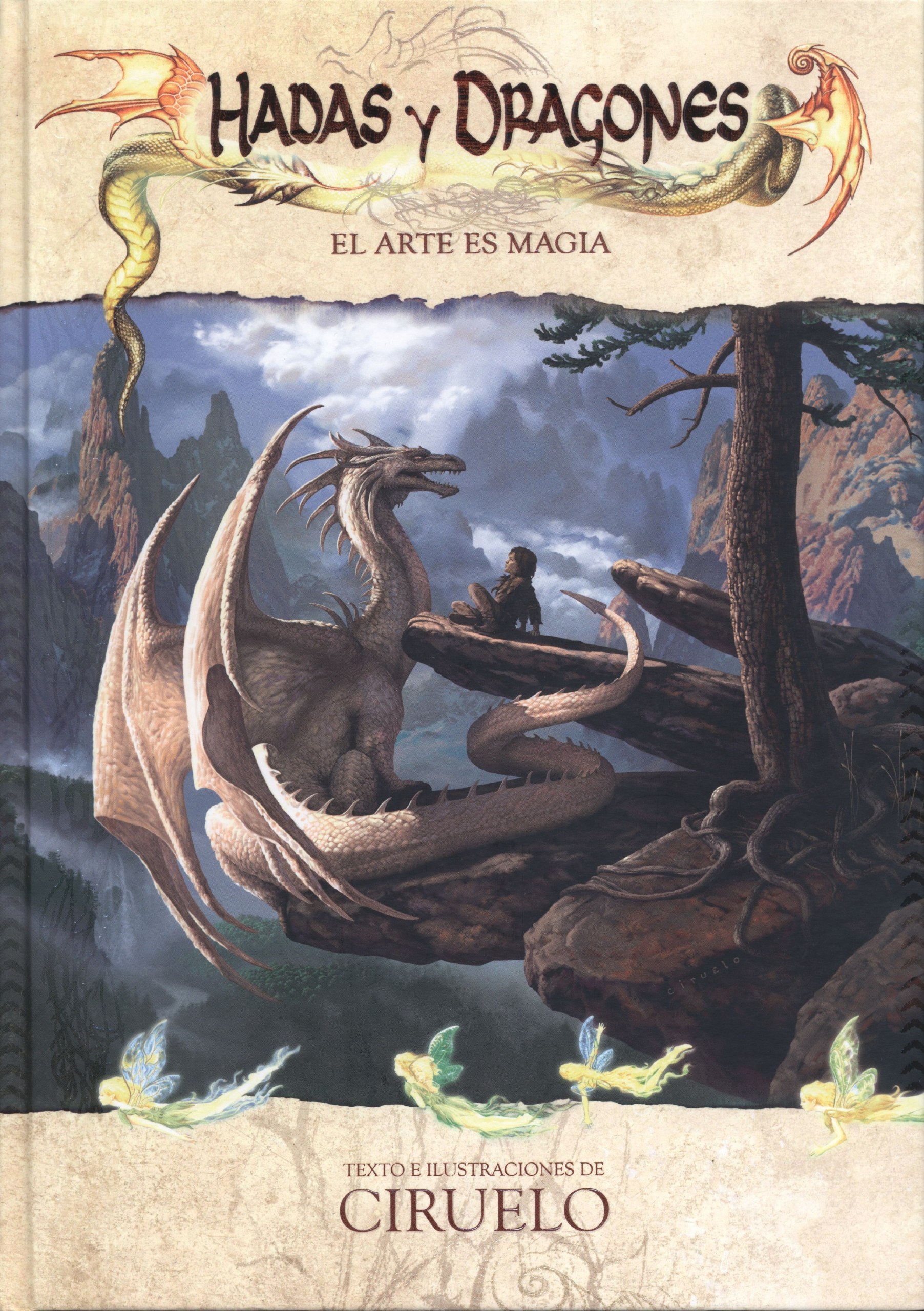 Portada ampliada de Hadas y Dragones.- El Arte es Magia (DAC Editions) (Tildoras, CRG)