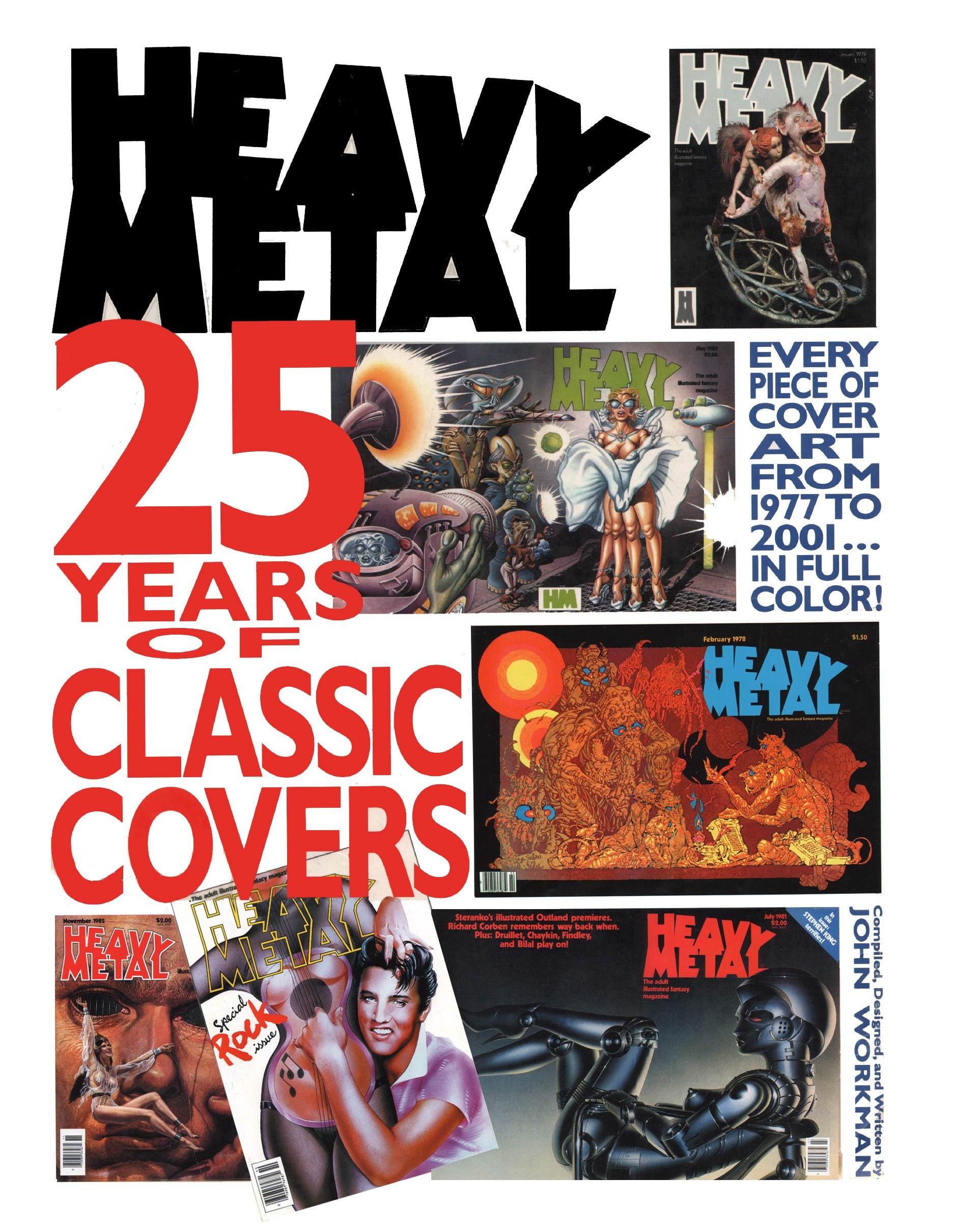 Portada ampliada de Heavy Metal 25 Anos (CRG) (by Luzroja y Jocco)
