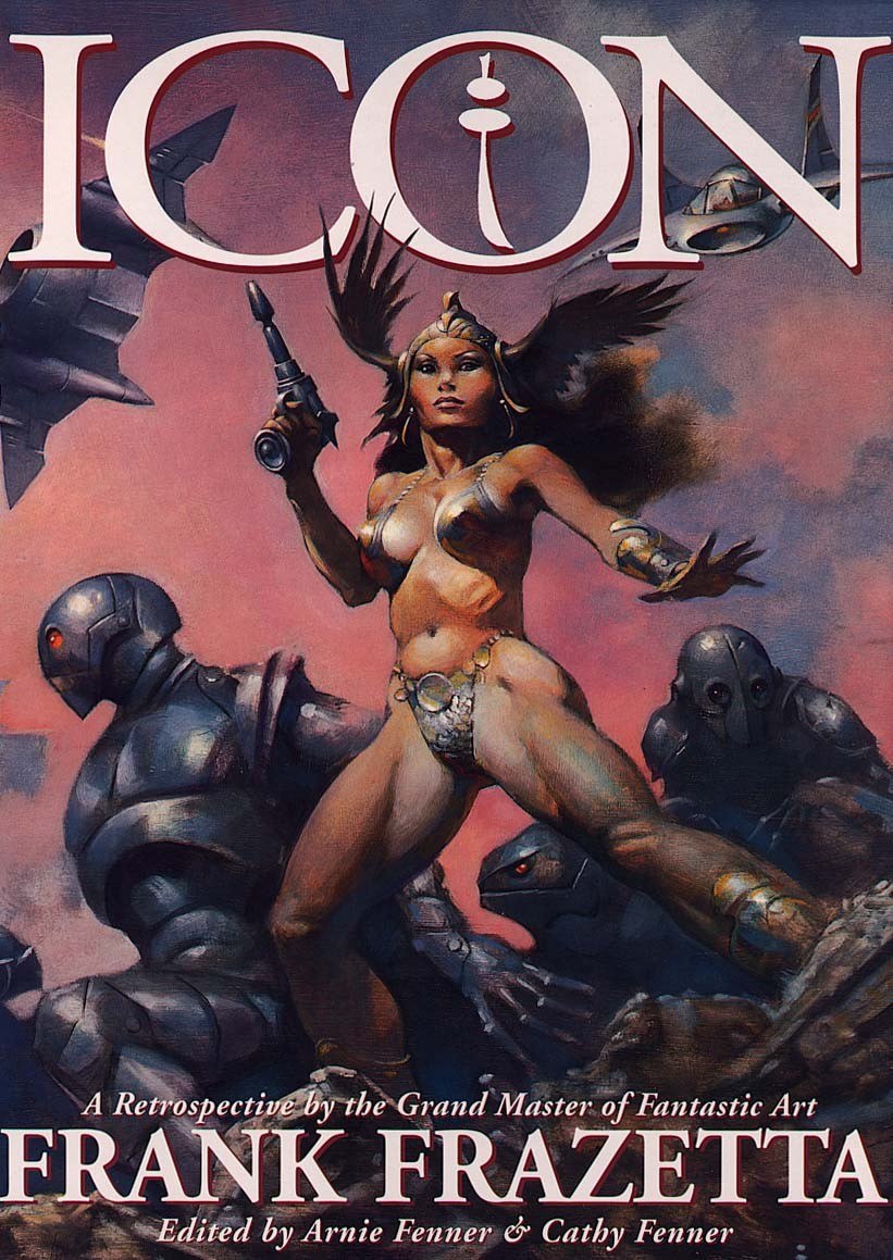 Portada ampliada de Icon - Retrospectiva de Frank Frazetta