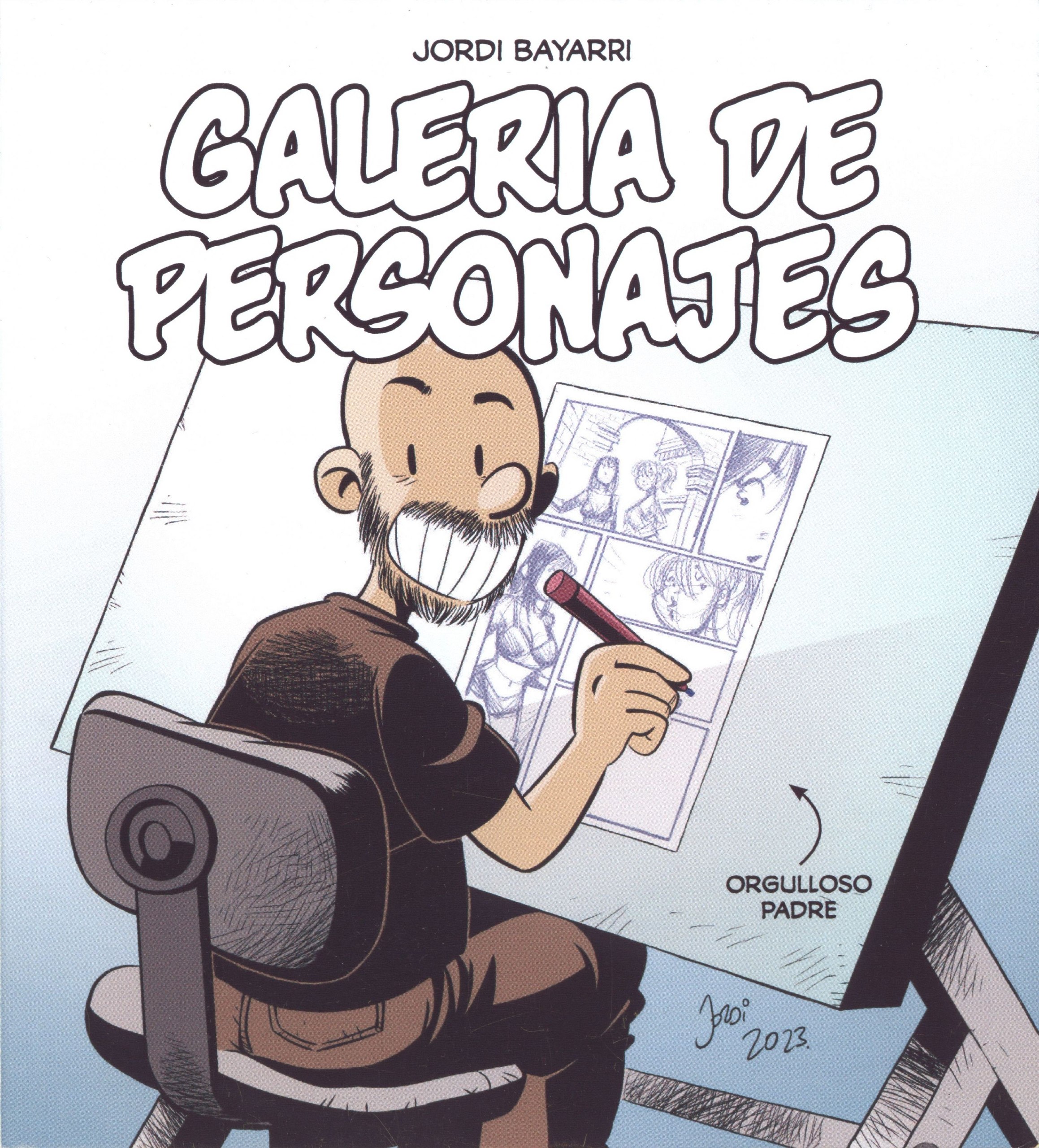 Portada ampliada de Jordi Bayarri.- Galeria de Personajes (Tildoras, CRG)