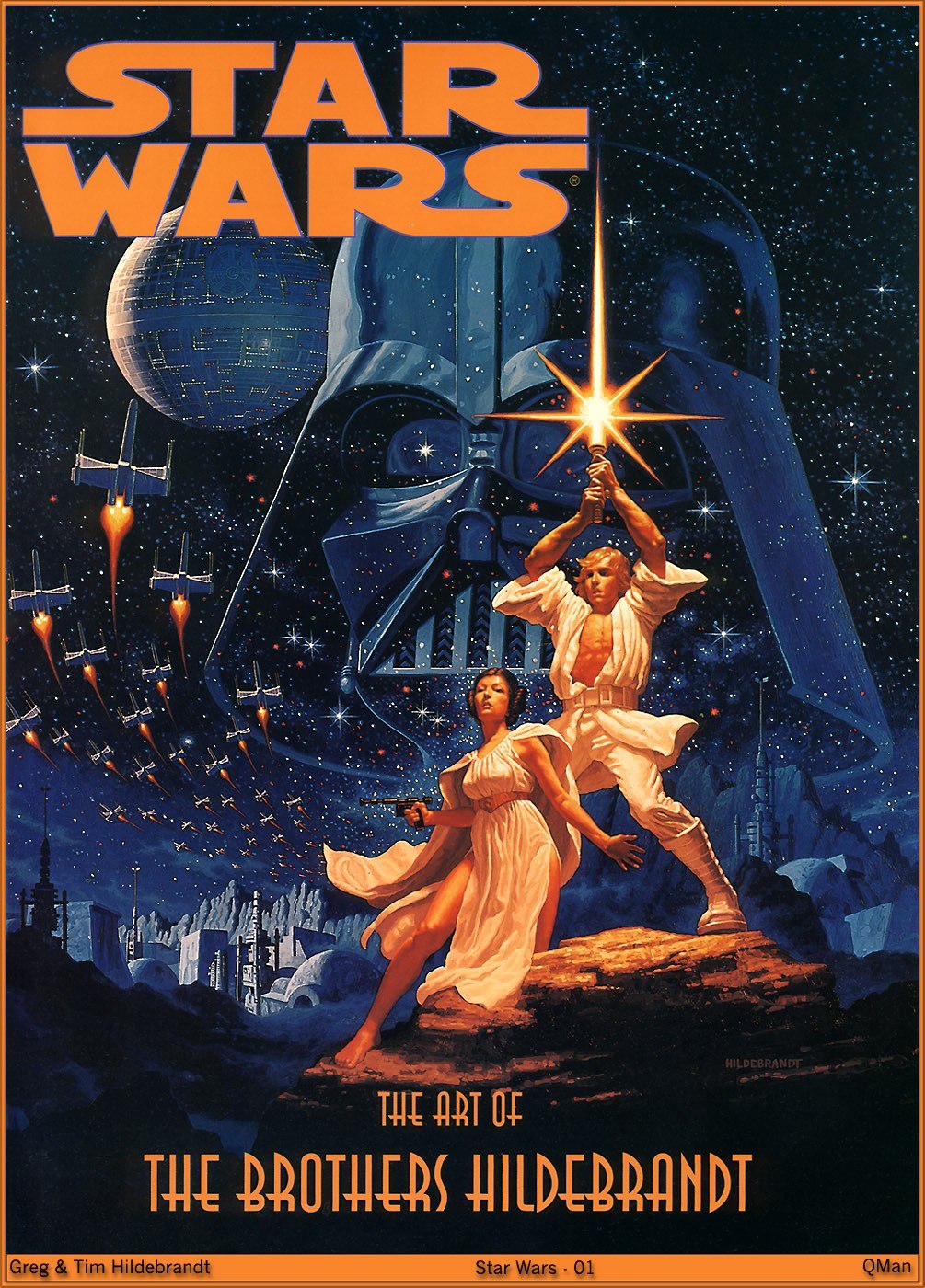 Portada ampliada de Star Wars The Art of Brothers Hildebrandt