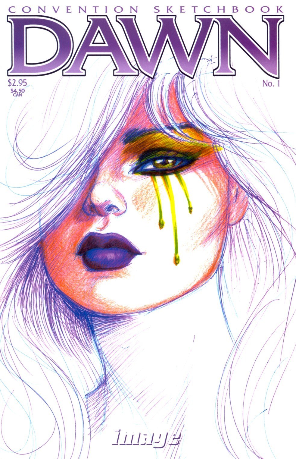 Portada ampliada de Dawn - 2002 Convention Sketchbook (CRG)