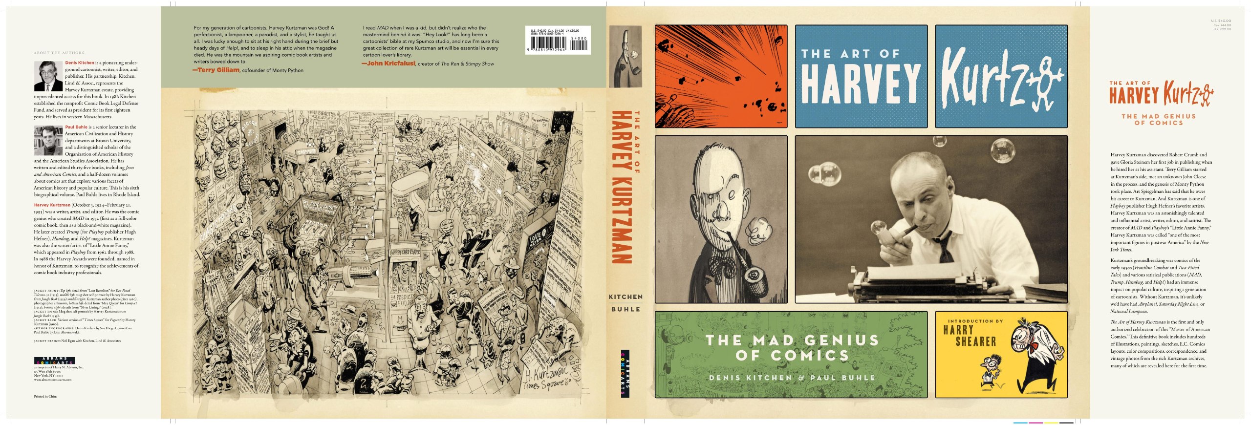 Portada ampliada de Denis Kitchen & Paul Buhle - The Art of Harvey Kurtzman. The Mad Genius of Comics (2009)