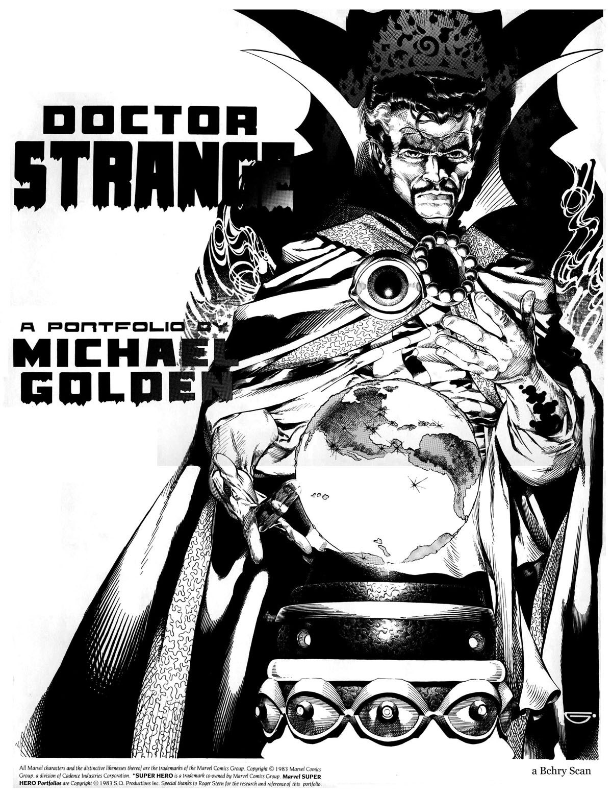 Portada ampliada de Doctor Strange - Michael Golden Portfolio
