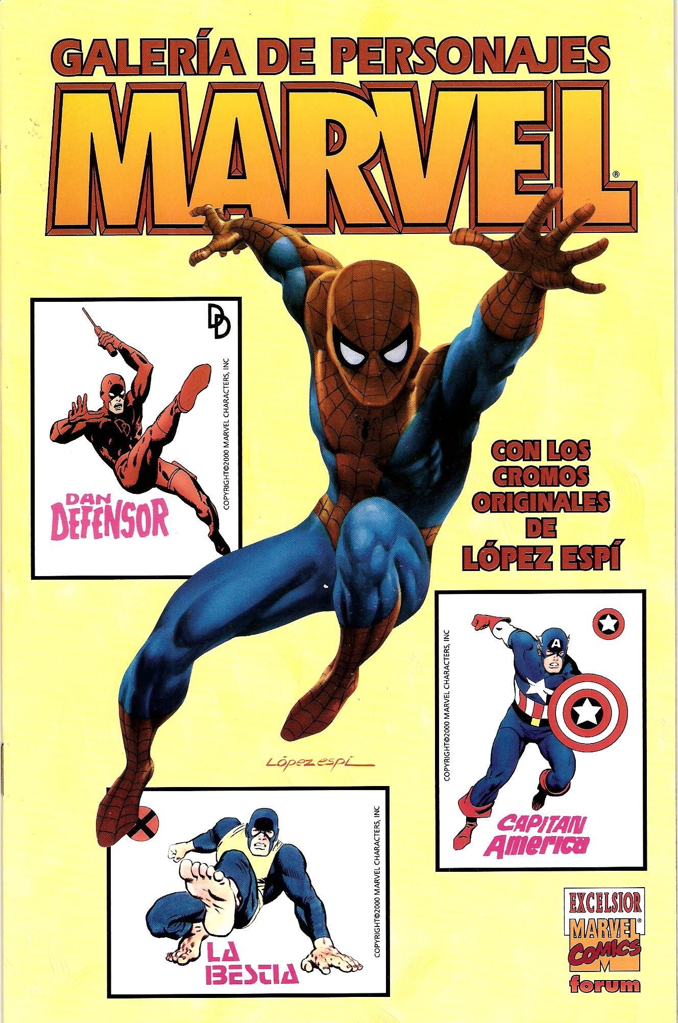 Portada ampliada de Galeria de Personajes Marvel (por vbr)(CRG)