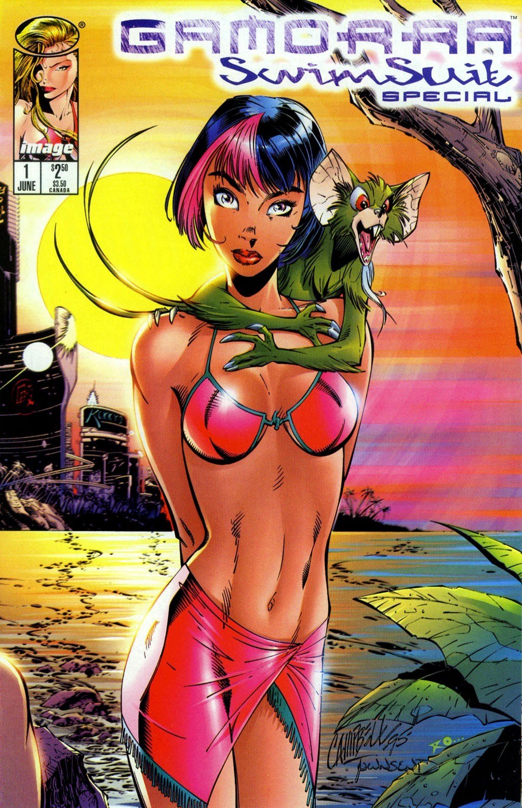 Portada ampliada de Gamorra Swimsuit Special (1996) (pepinnieto)(CRG)