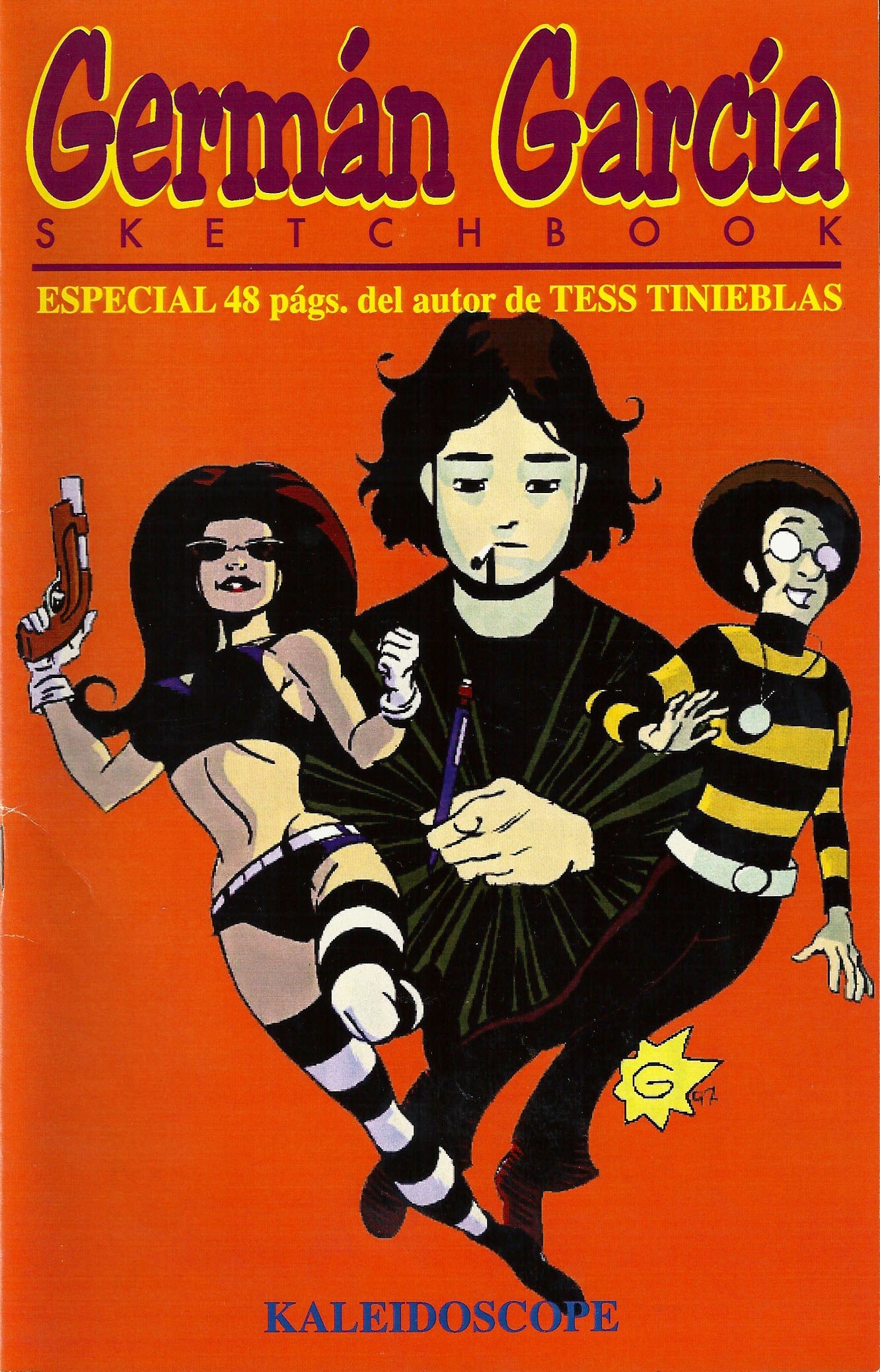 Portada ampliada de GERMAN GARCIA SKETCHBOOK (1998) (Proyecto Kaleidoscope)