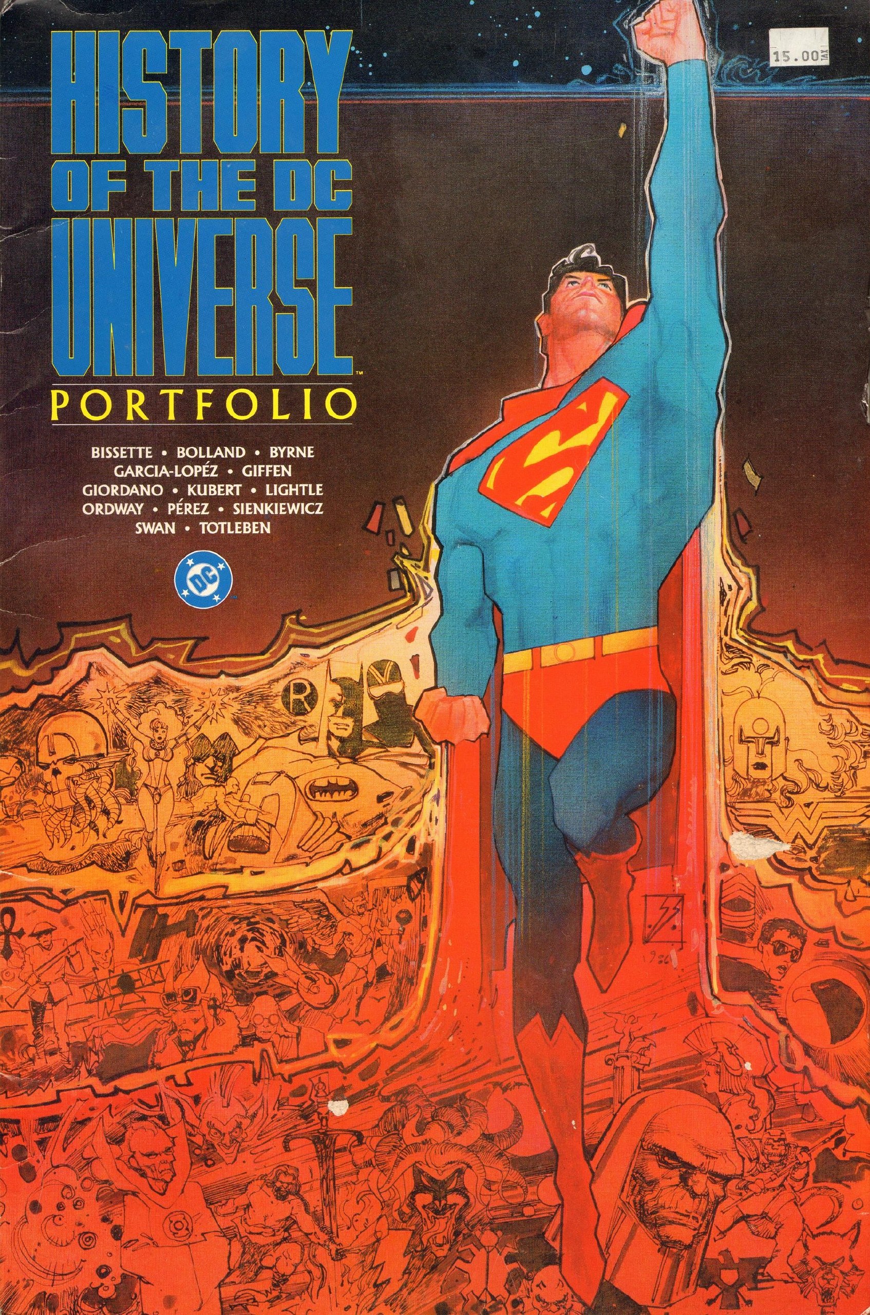 Portada ampliada de History Of The DC Universe Portfolio(DC)(1986)(WildBlueZero)