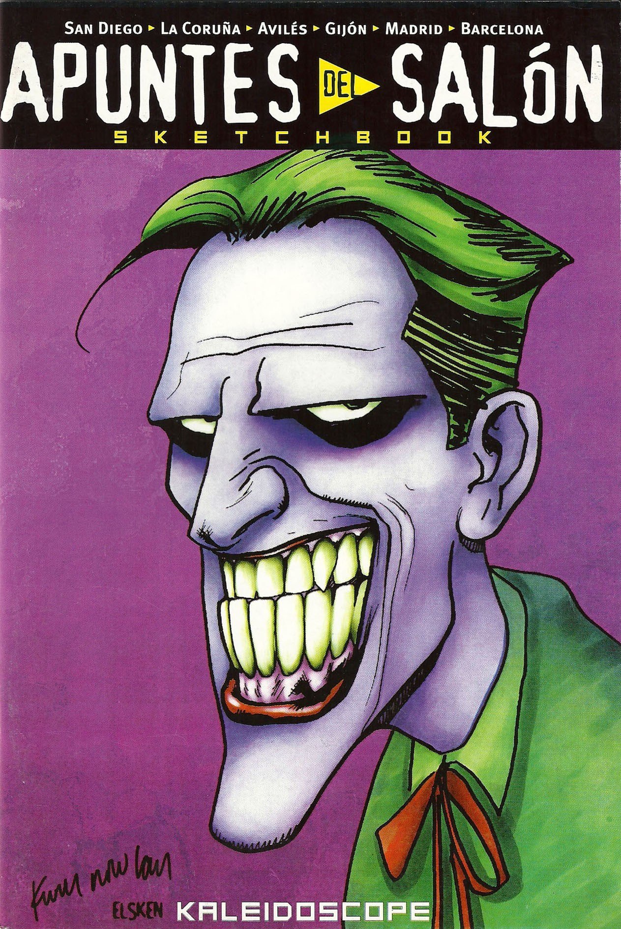 Portada ampliada de KALEIDOSCOPE SKETCHBOOK ESPECIAL APUNTES DEL SALON DEL COMIC 1999 (Proyecto Kaleidoscope)