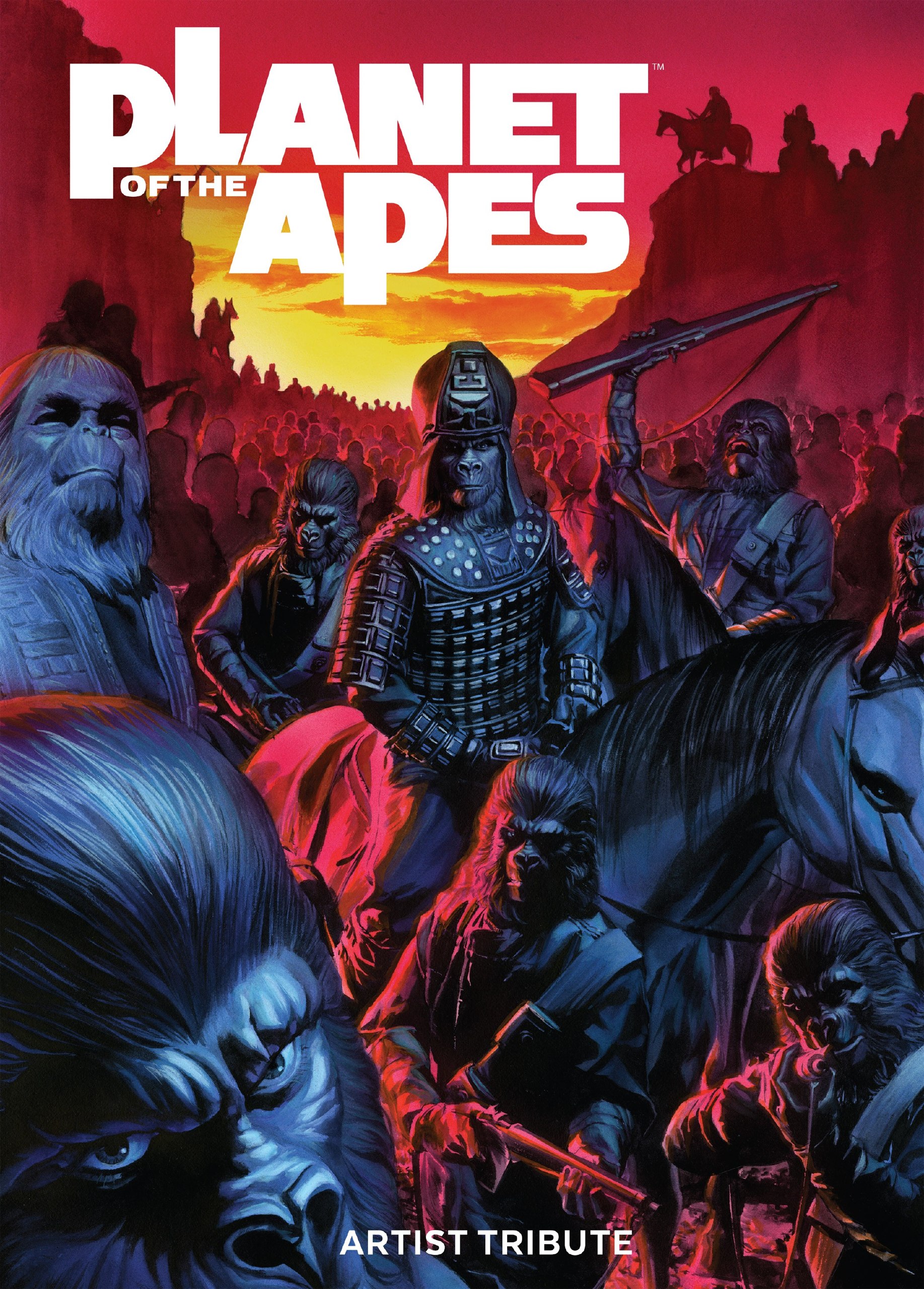 Portada ampliada de Planet of the Apes Artist Tribute (2019) (Digital) (Bean-Empire)