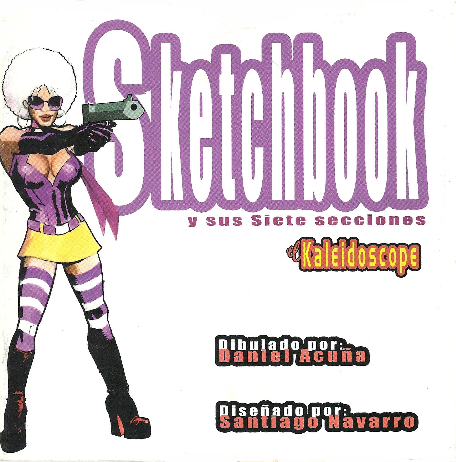 Portada ampliada de SKETCHBOOK BLACKNIEVES Y LOS SIETE SAMURAIS - DANI ACUNA (Proyecto Kaleidoscope)