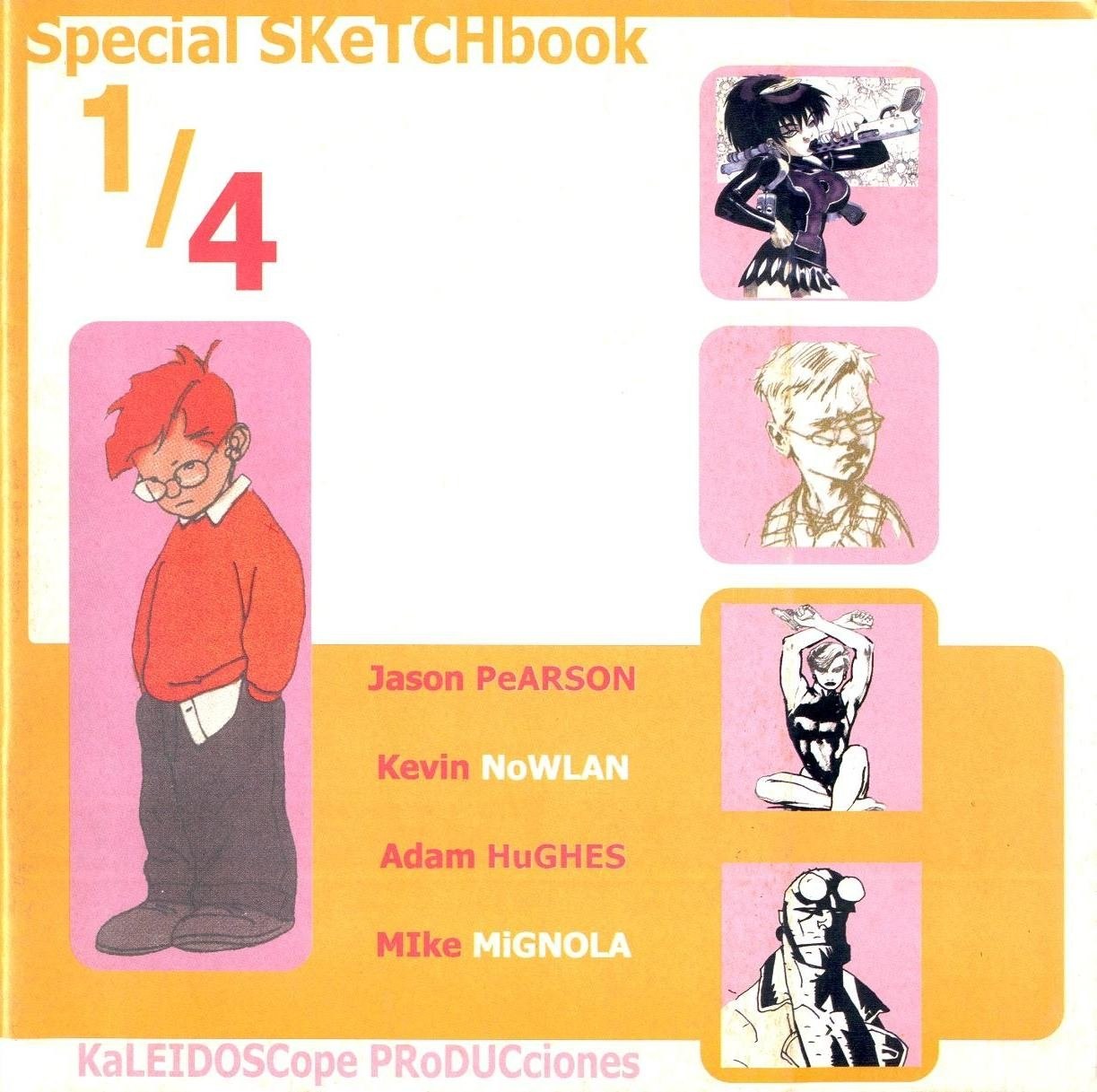 Portada ampliada de SKETCHBOOK SPECIAL PEARSON, NOWLAN, HUGHES, MIGNOLA (Proyecto Kaleidoscope)