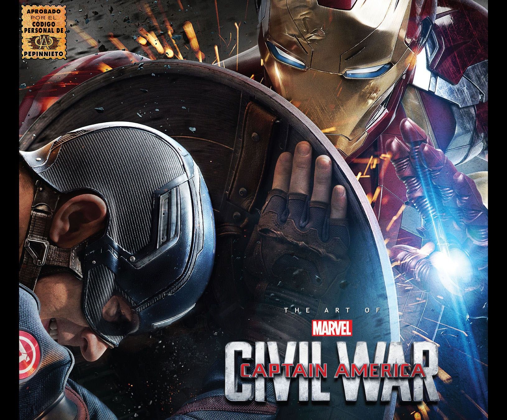 Portada ampliada de The Art of Captain America Civil War by Jacob Johnston (pepinnieto)(CRG)