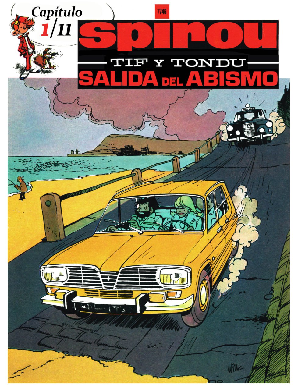 Portada ampliada de Spirou Tif y Tondu Salida del abismo