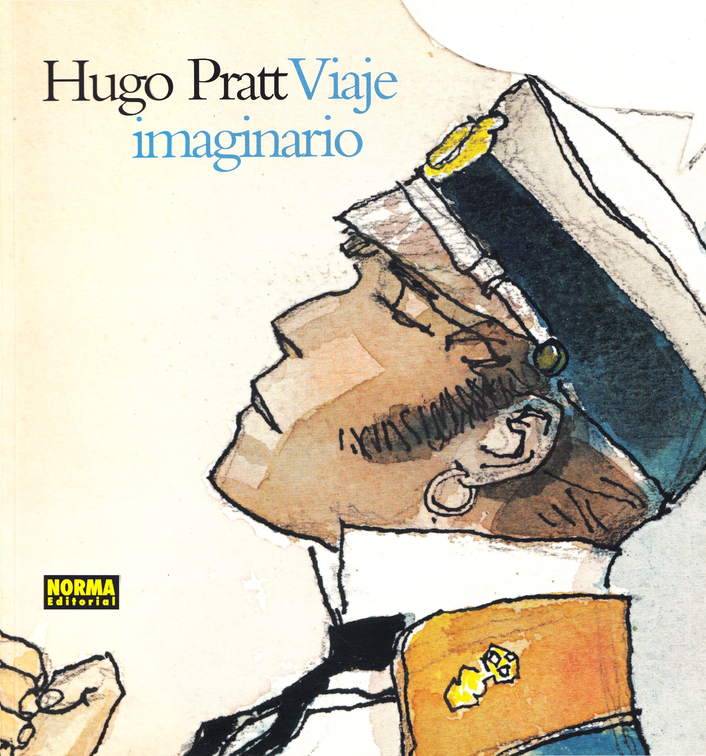 Portada ampliada de Hugo Pratt - Viaje Imaginario (zaragway)