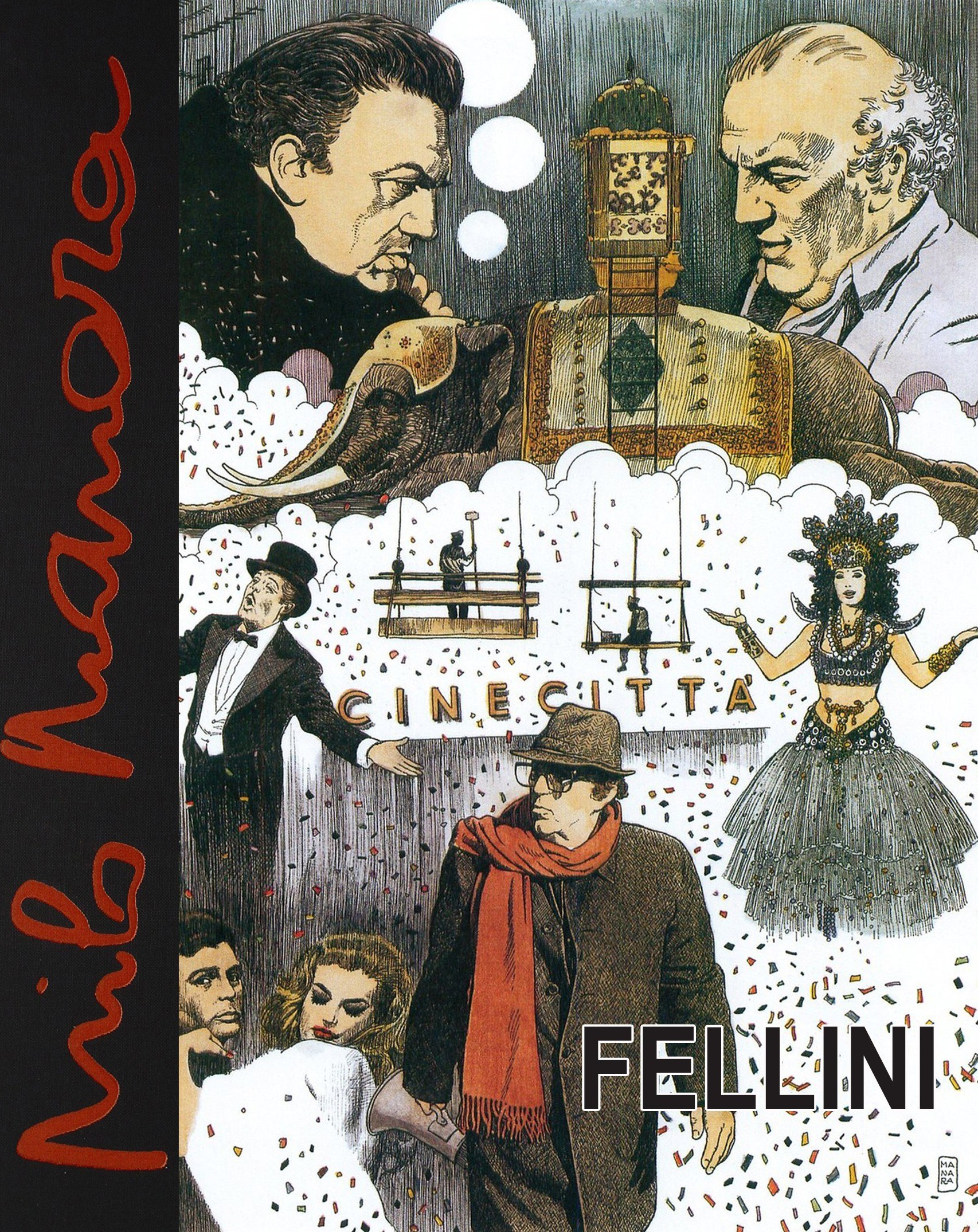 Portada ampliada de Manara - Portfolio Fellini (2000)
