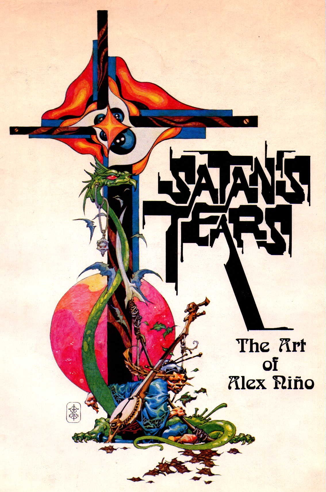 Portada ampliada de Satans Tears - The Art of Alex Nino (1977) artbook