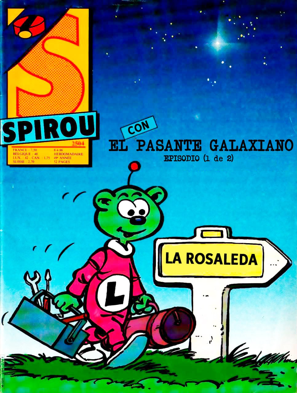 Portada ampliada de EL PASANTE GALAXIANO