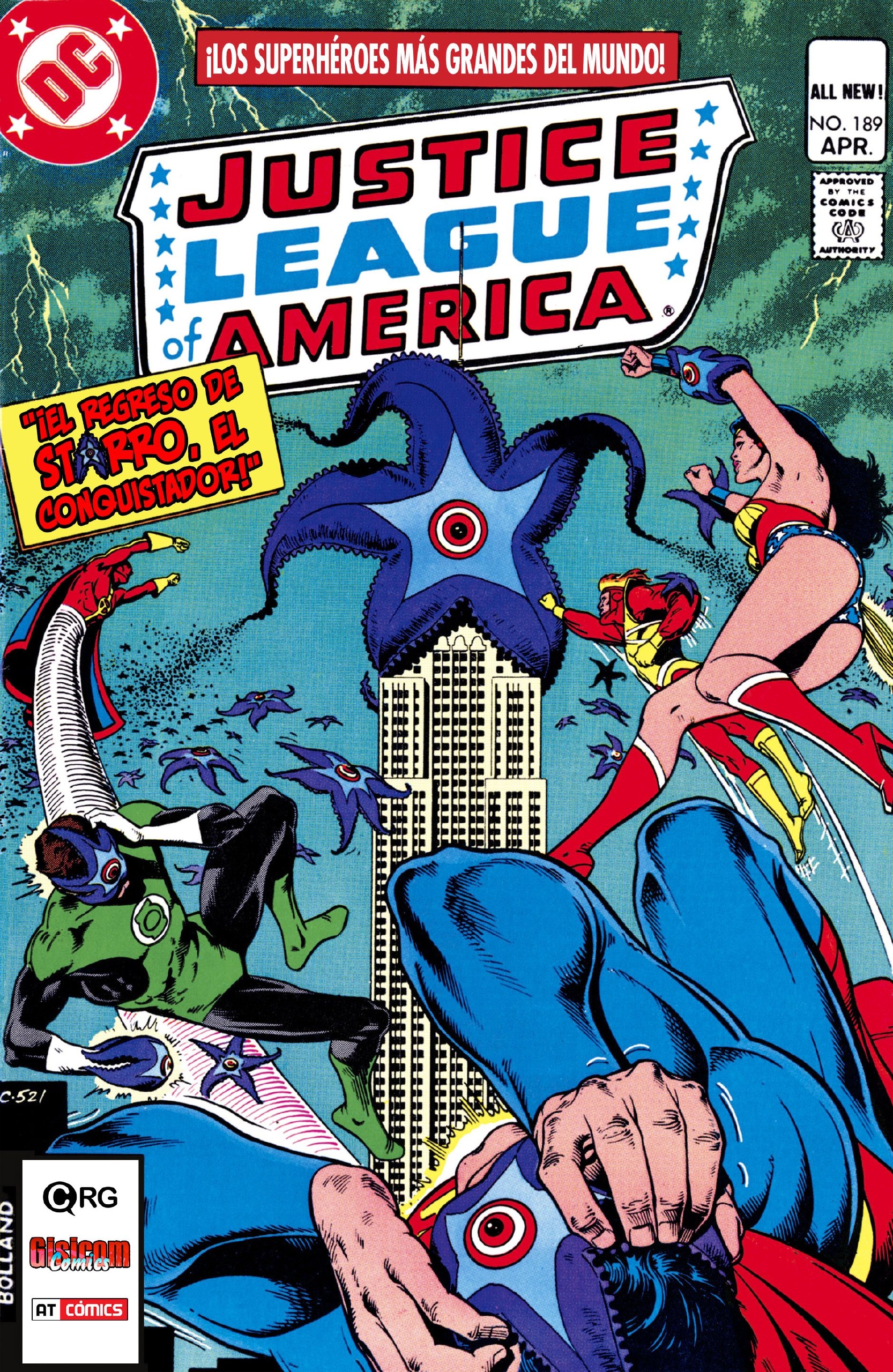 Portada ampliada de JUSTICE LEAGUE of AMERICA