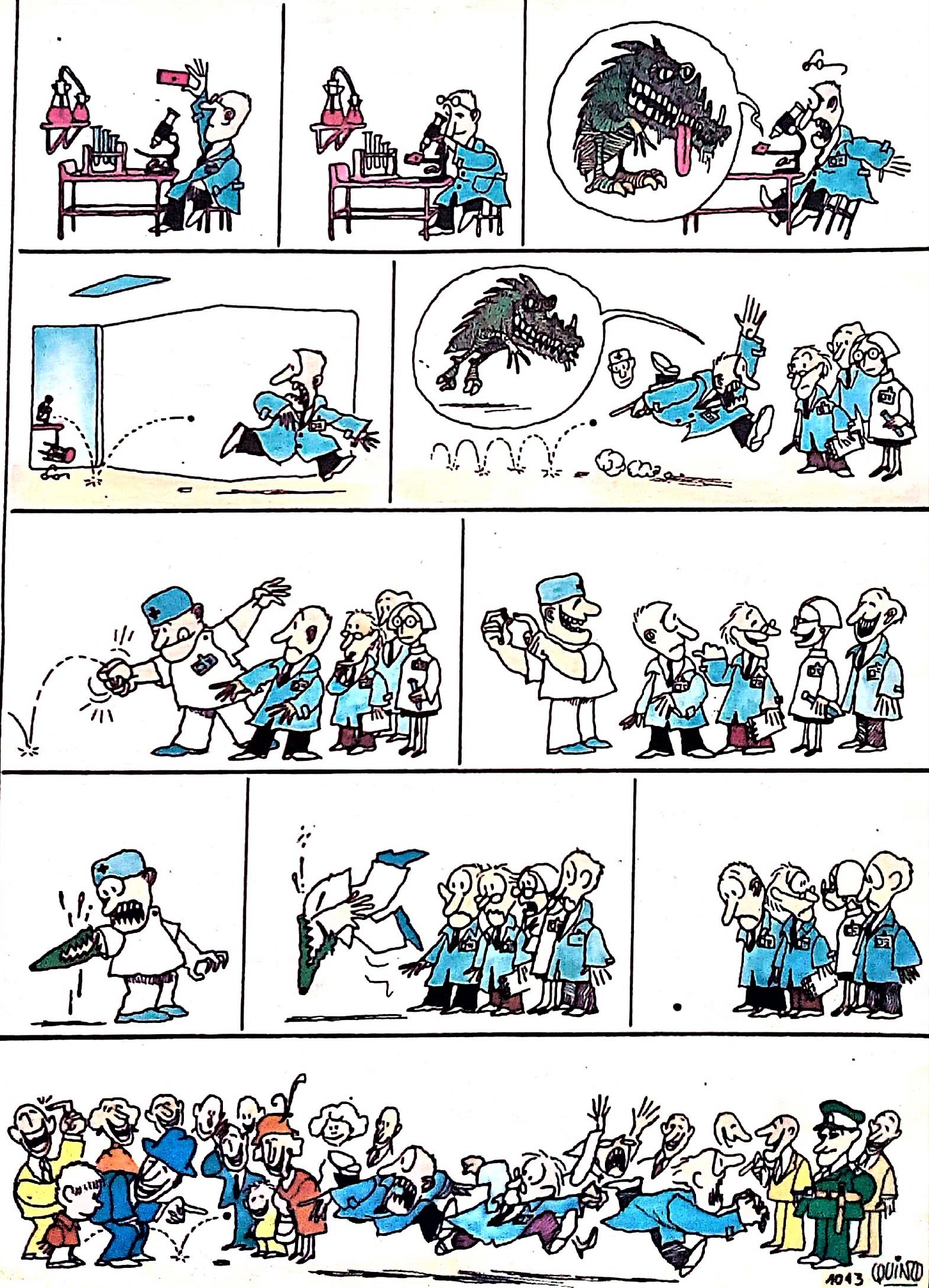 Portada ampliada de QUINO A COLOR 1989