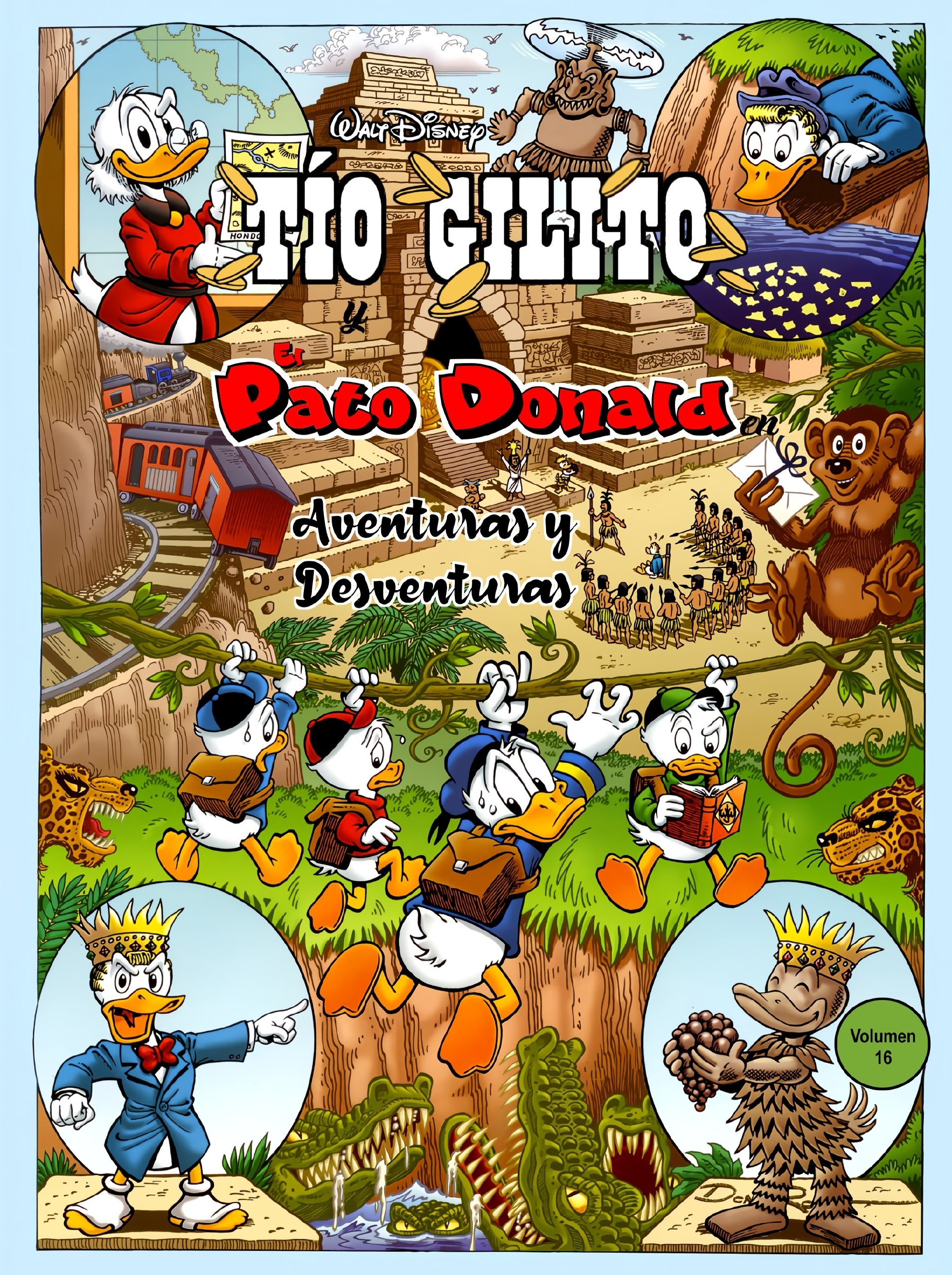 Portada ampliada de Tío Gilito Paco Donald Aventuras y Desventuras