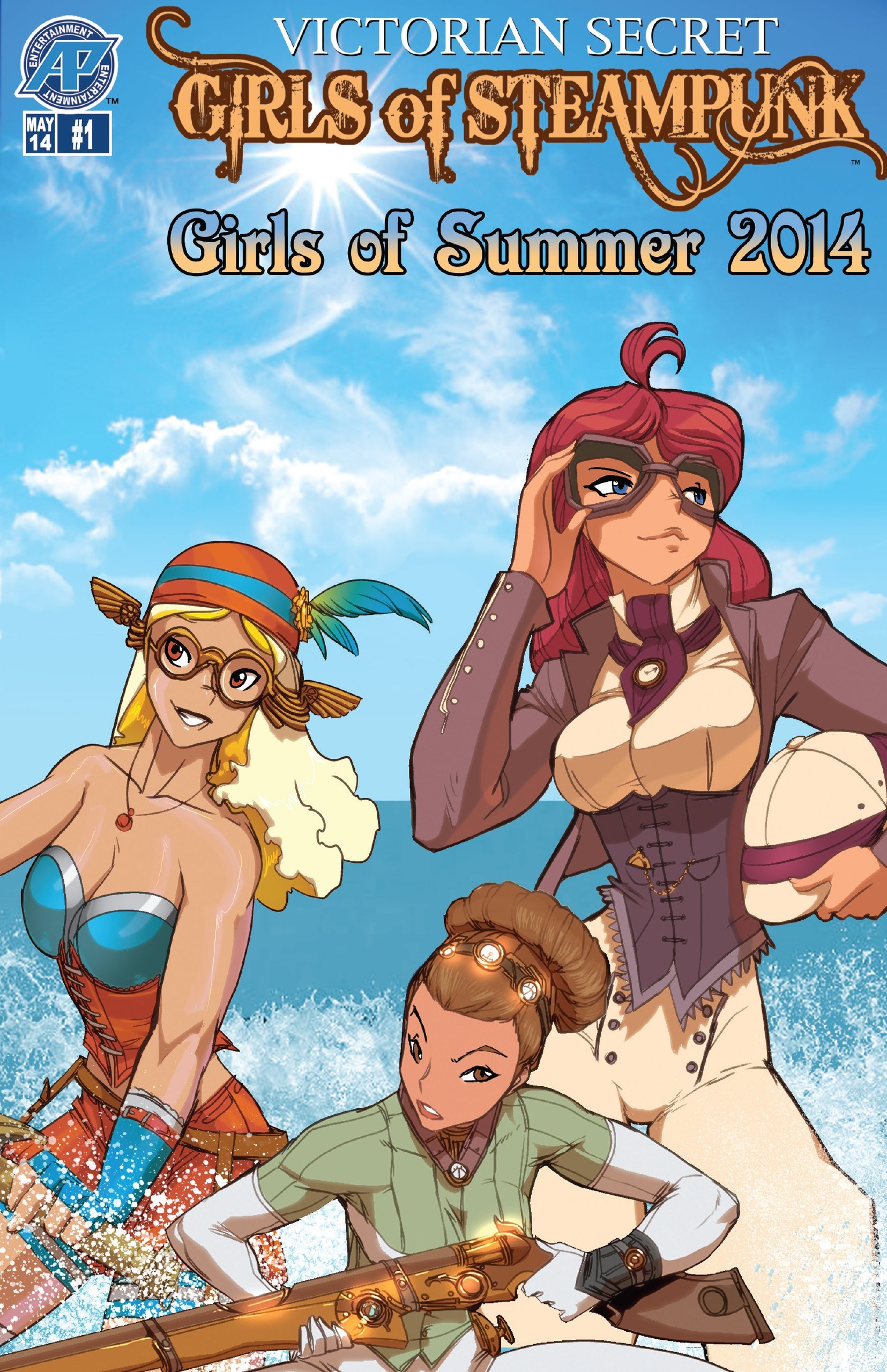 Portada ampliada de Girls of Steampunk Girls of Summer 2014