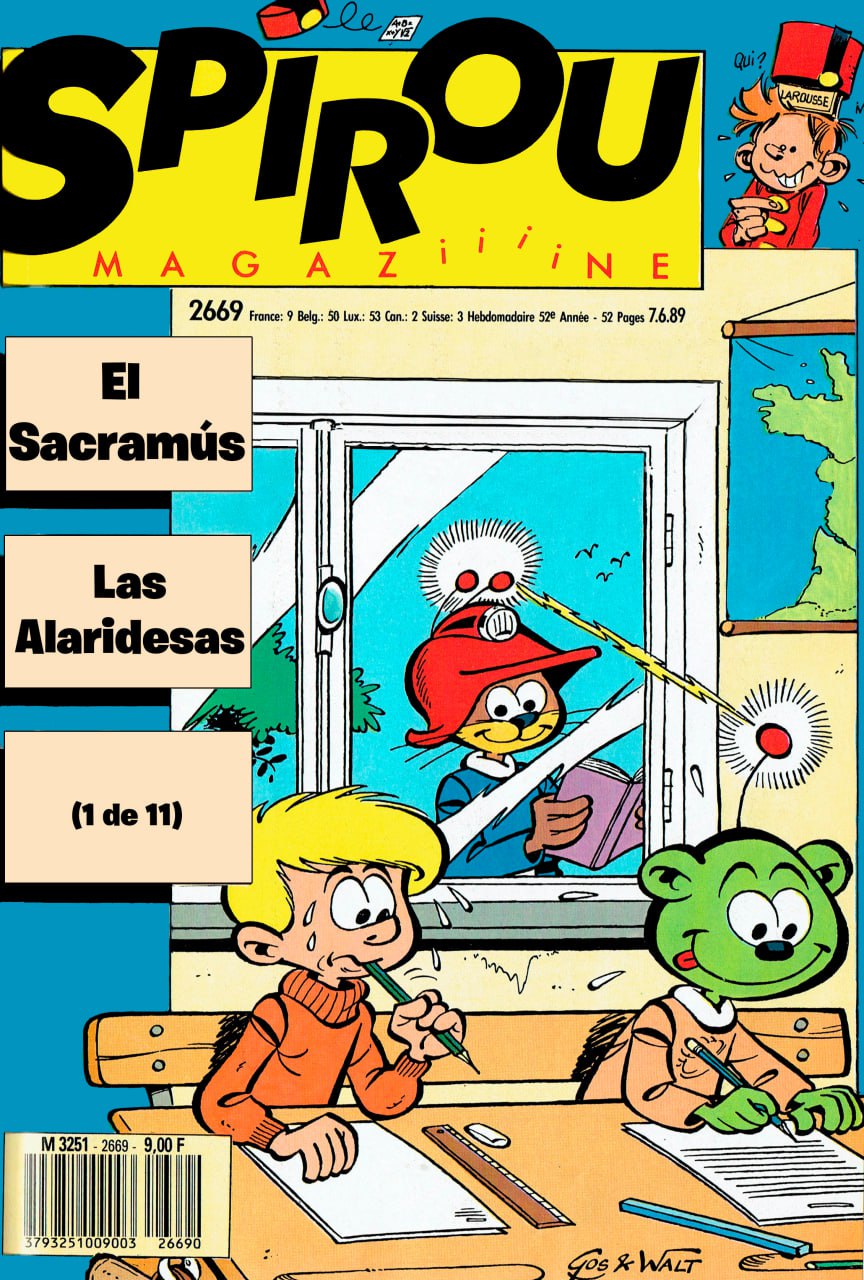 Portada ampliada de SPIROU MAGAZINE