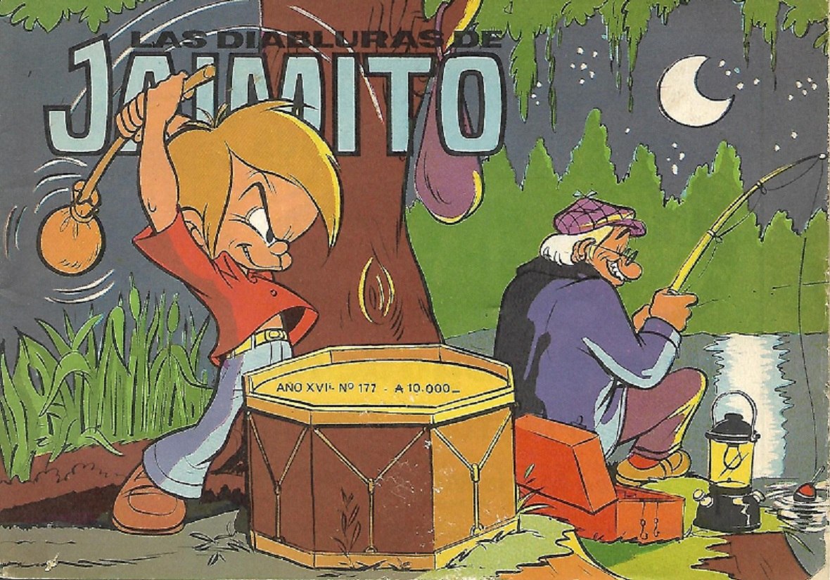 Portada ampliada de Las Diabluras de Jaimito