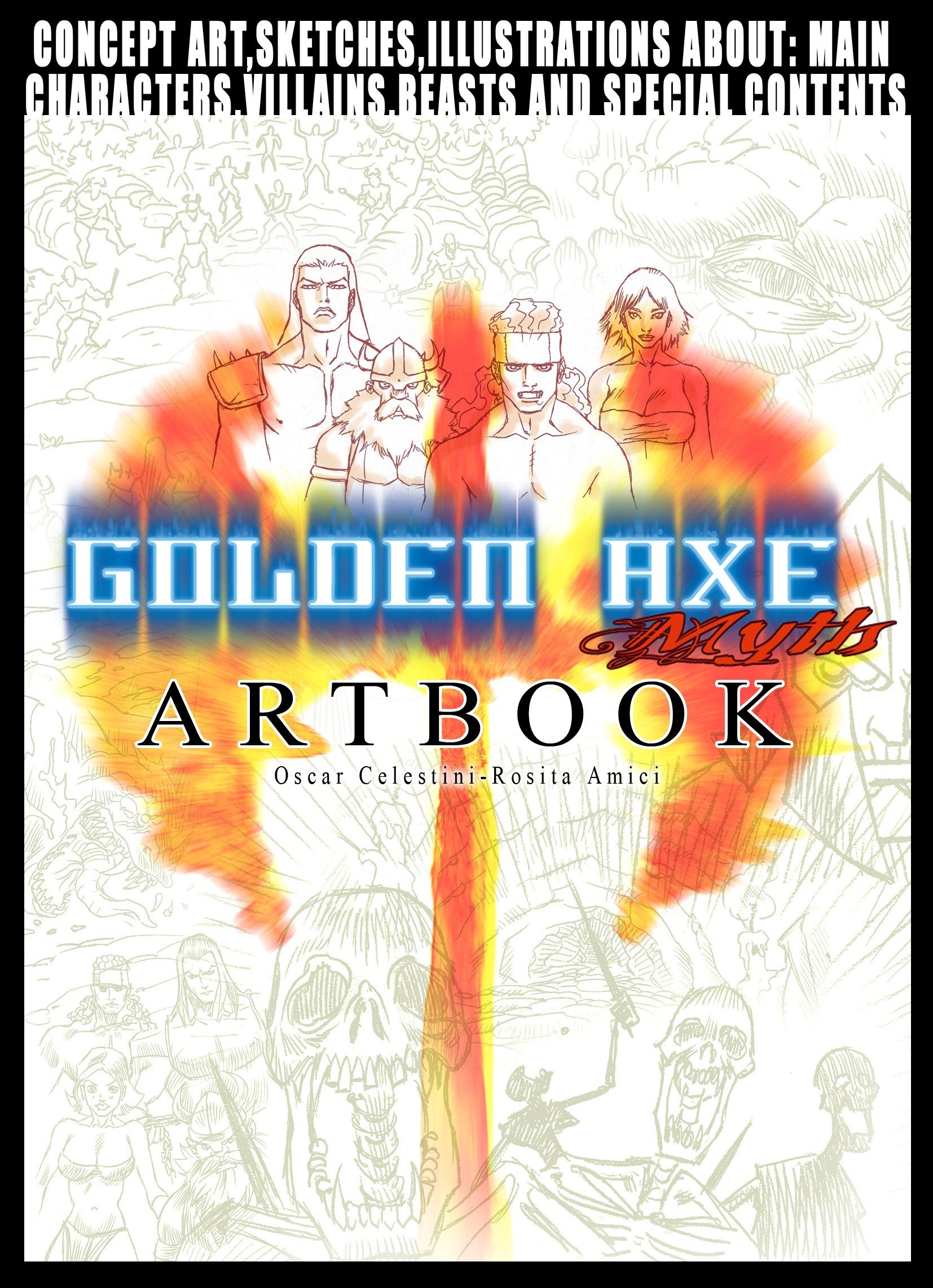 Portada ampliada de GOLDEN AXE Artbook