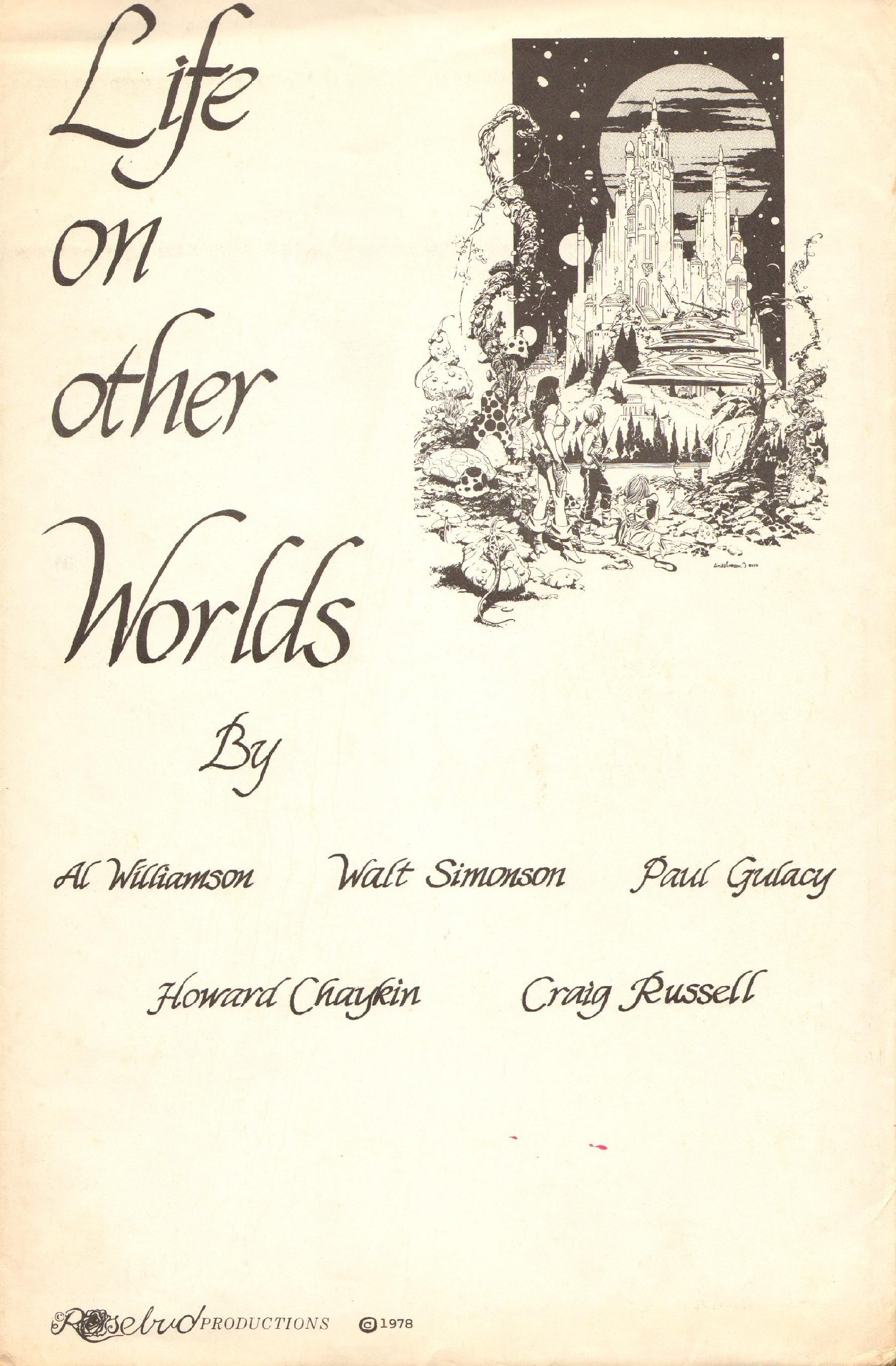 Portada ampliada de Life on other Worlds