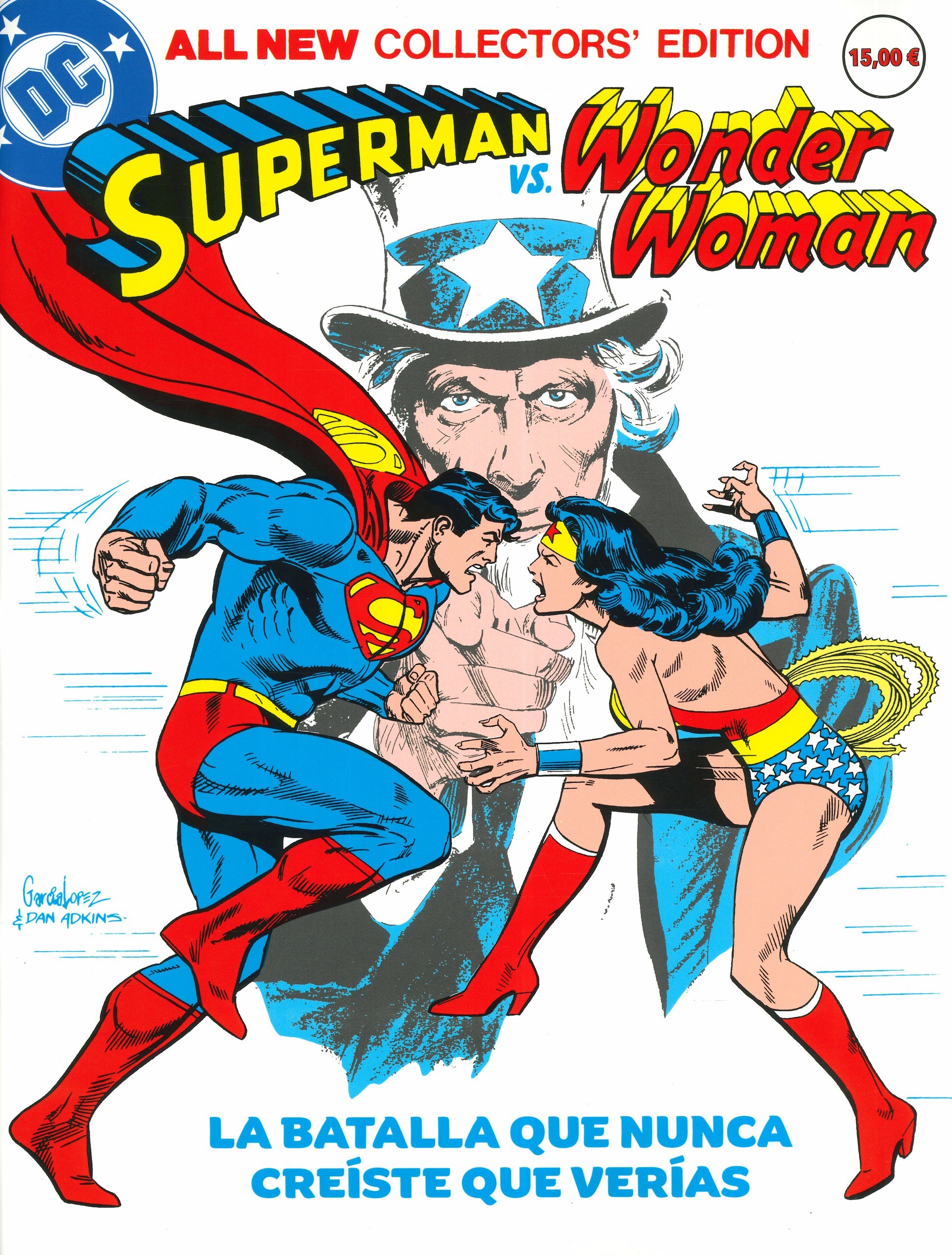 Portada ampliada de SUPERMAN vs. Wonder Woman