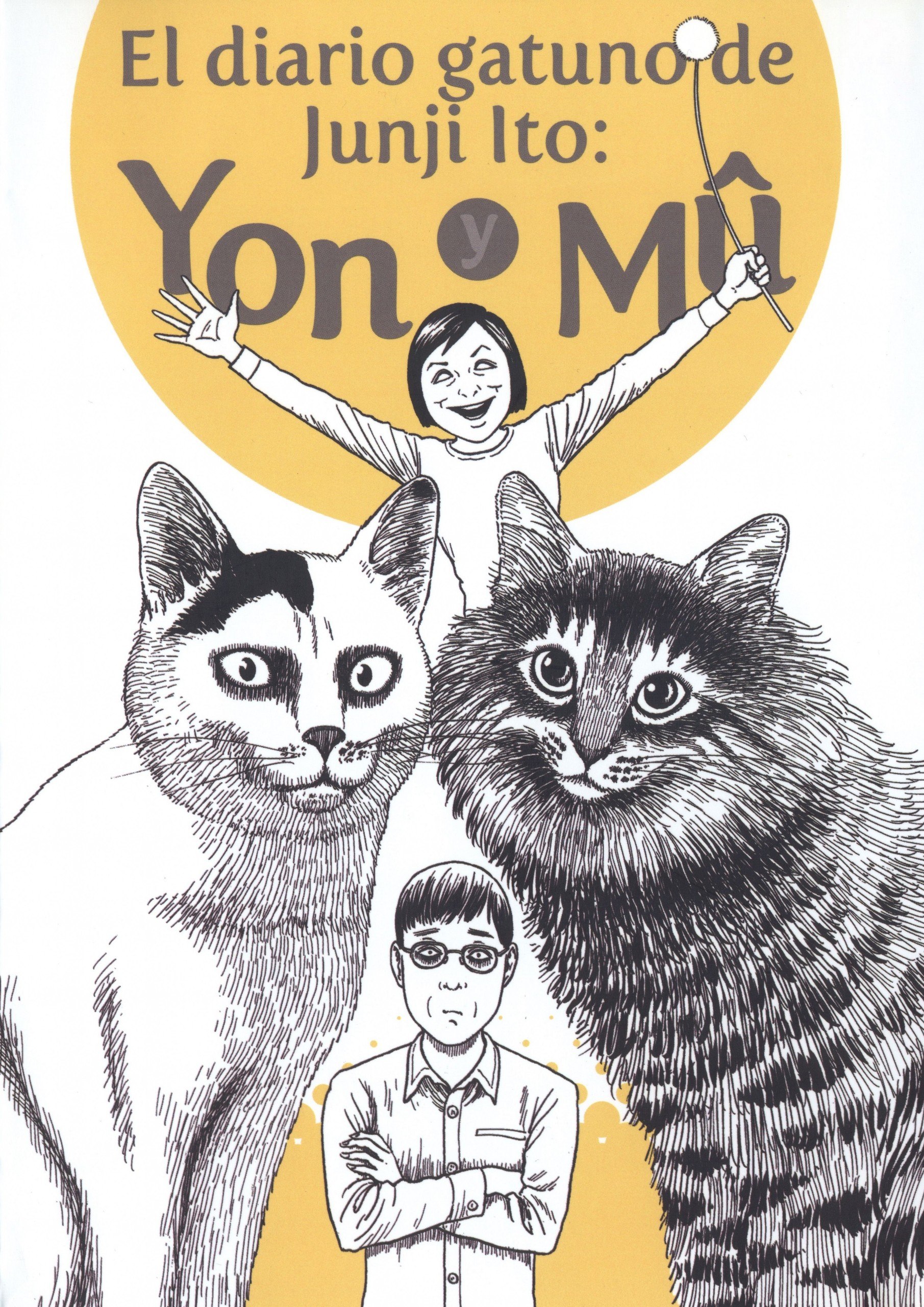 Portada ampliada de El diario gatuno de Junji Ito: Yon & Mû