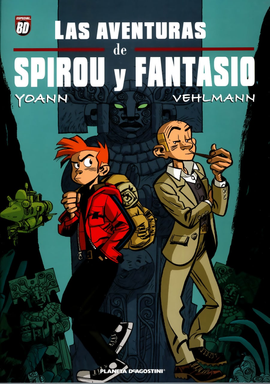 Portada ampliada de LAS AVENTURAS de SPIROU y FANTASIO