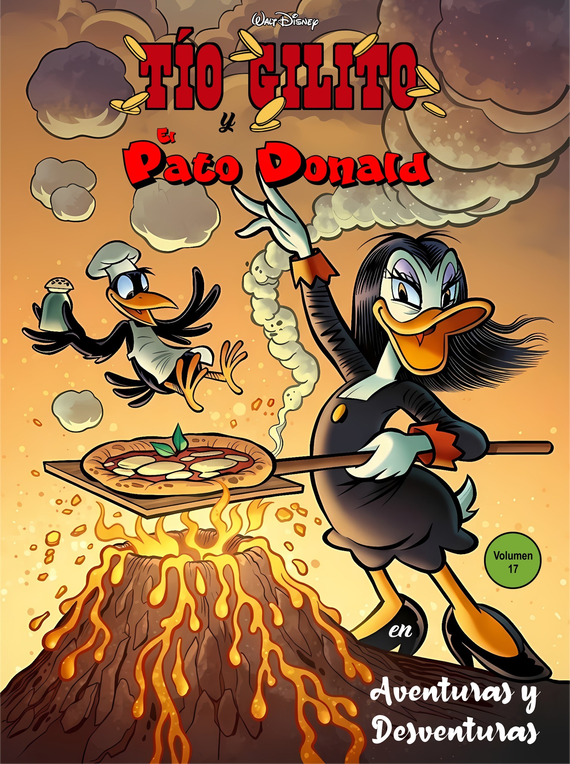 Portada ampliada de Tío Gilito y Paco Donald