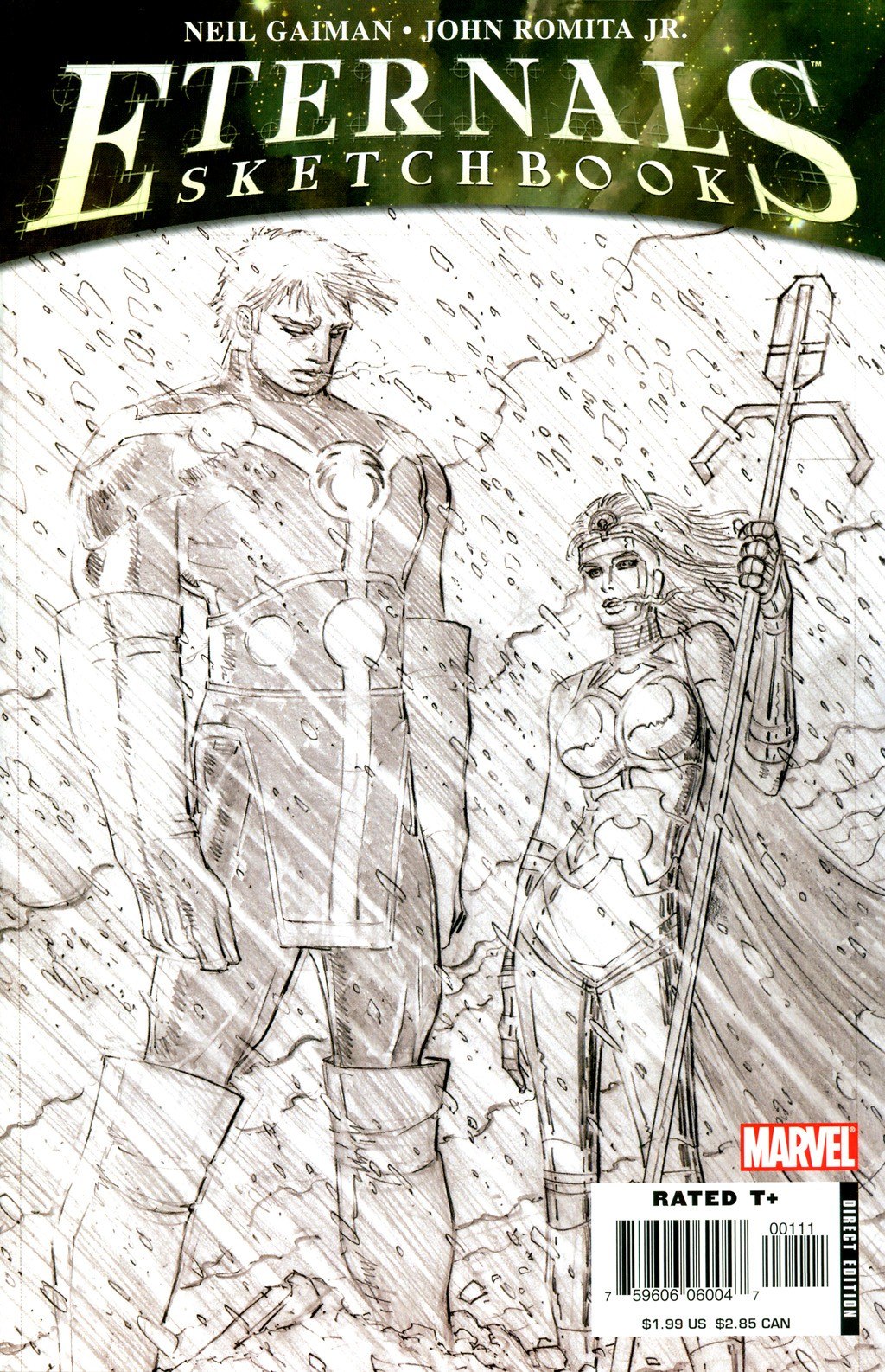 Portada ampliada de ETERNALS SKETCHBOOK