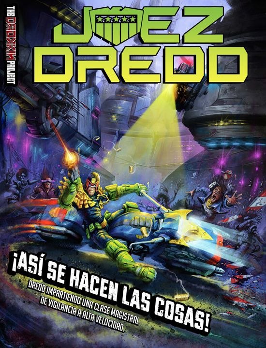 Portada ampliada de Juez Dredd