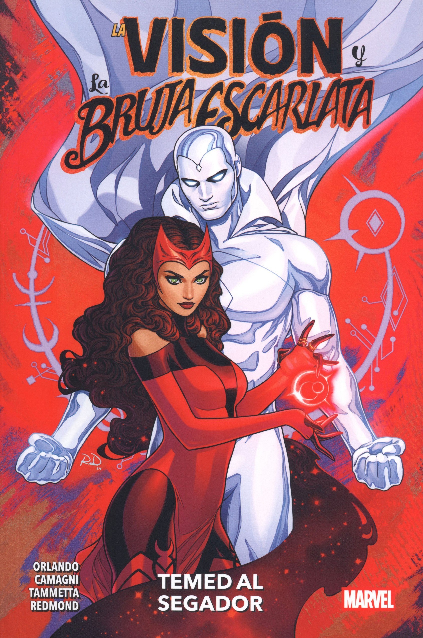 Portada ampliada de La Visión y La Bruja Escarlata