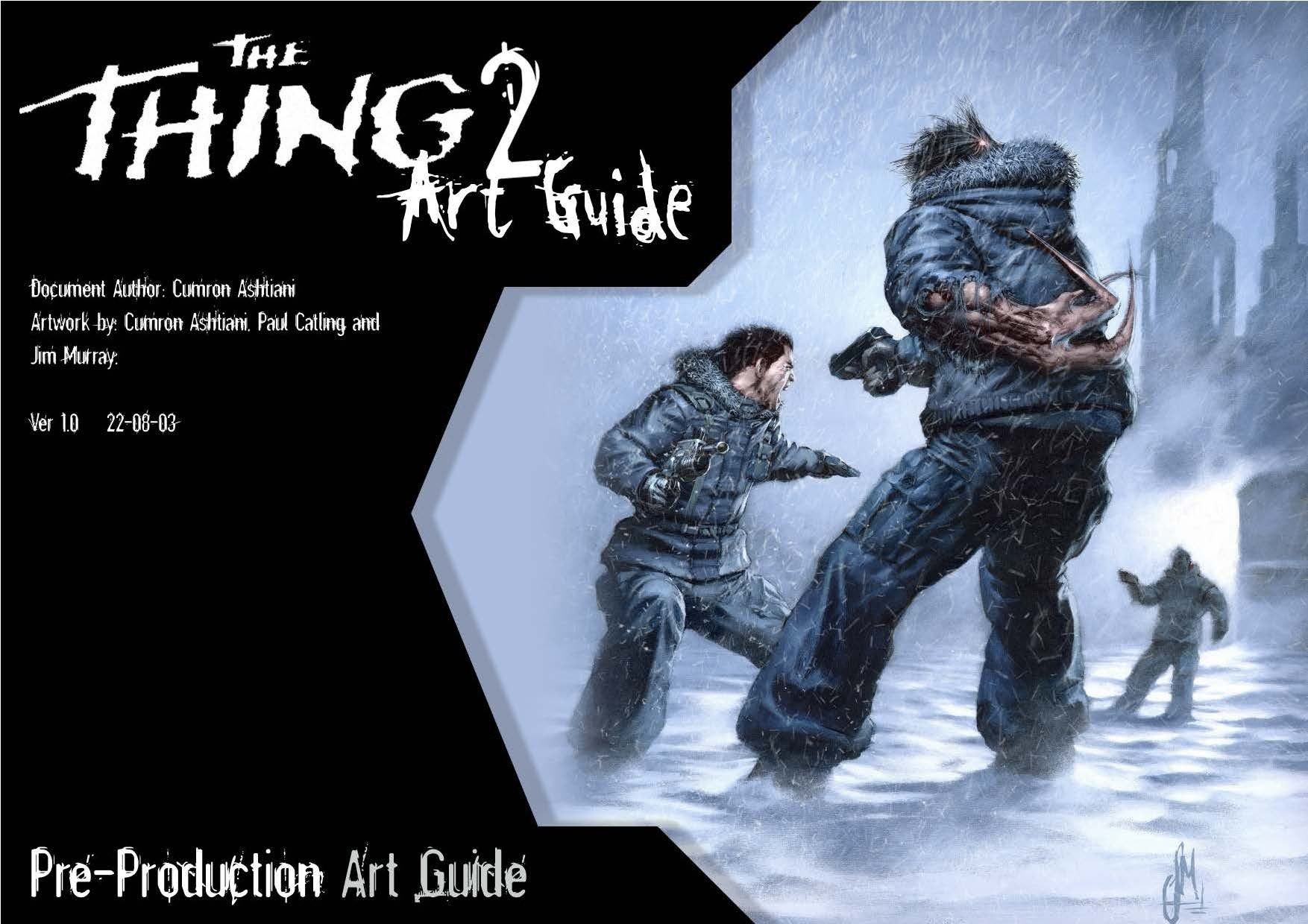 Portada ampliada de The Thing 2 Art Guide