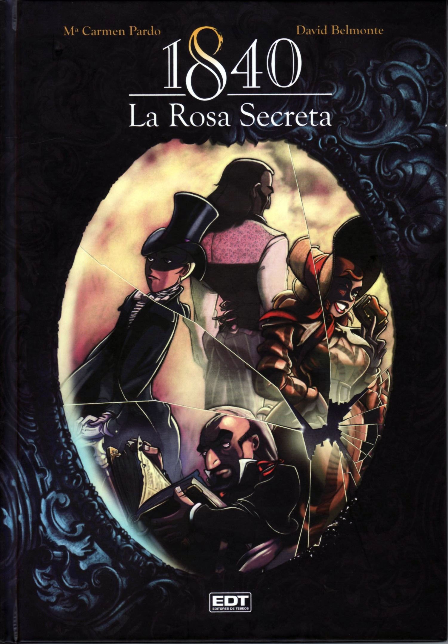 Portada ampliada de 1840 La Rosa Secreta