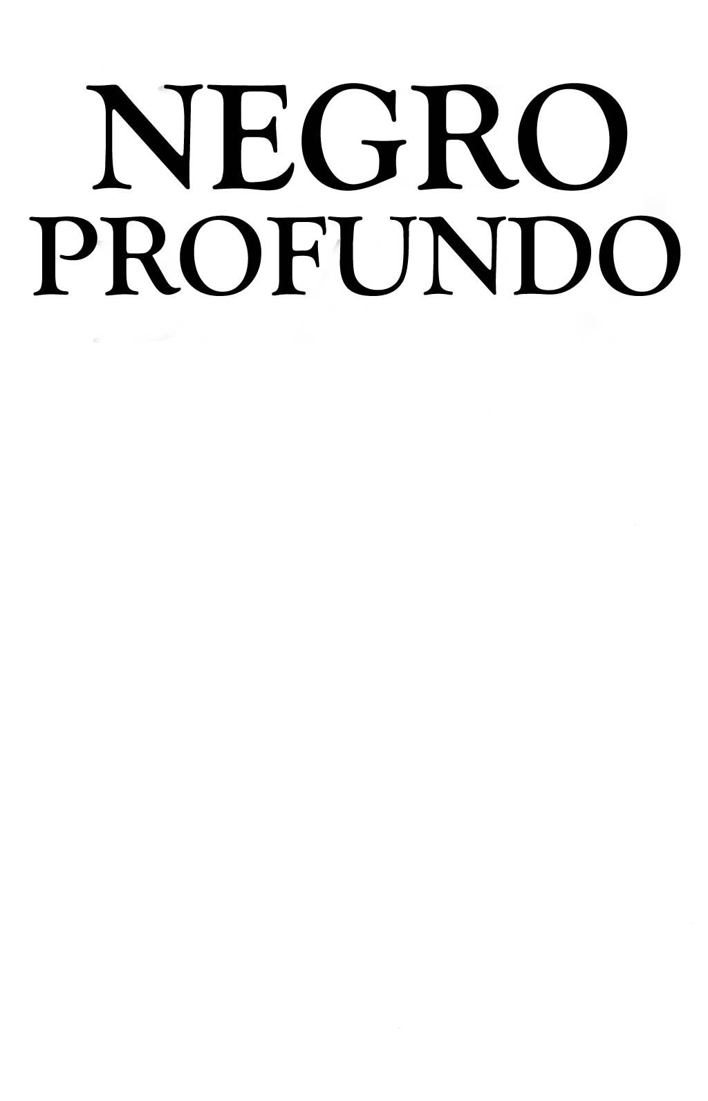 Portada ampliada de NEGRO PROFUNDO