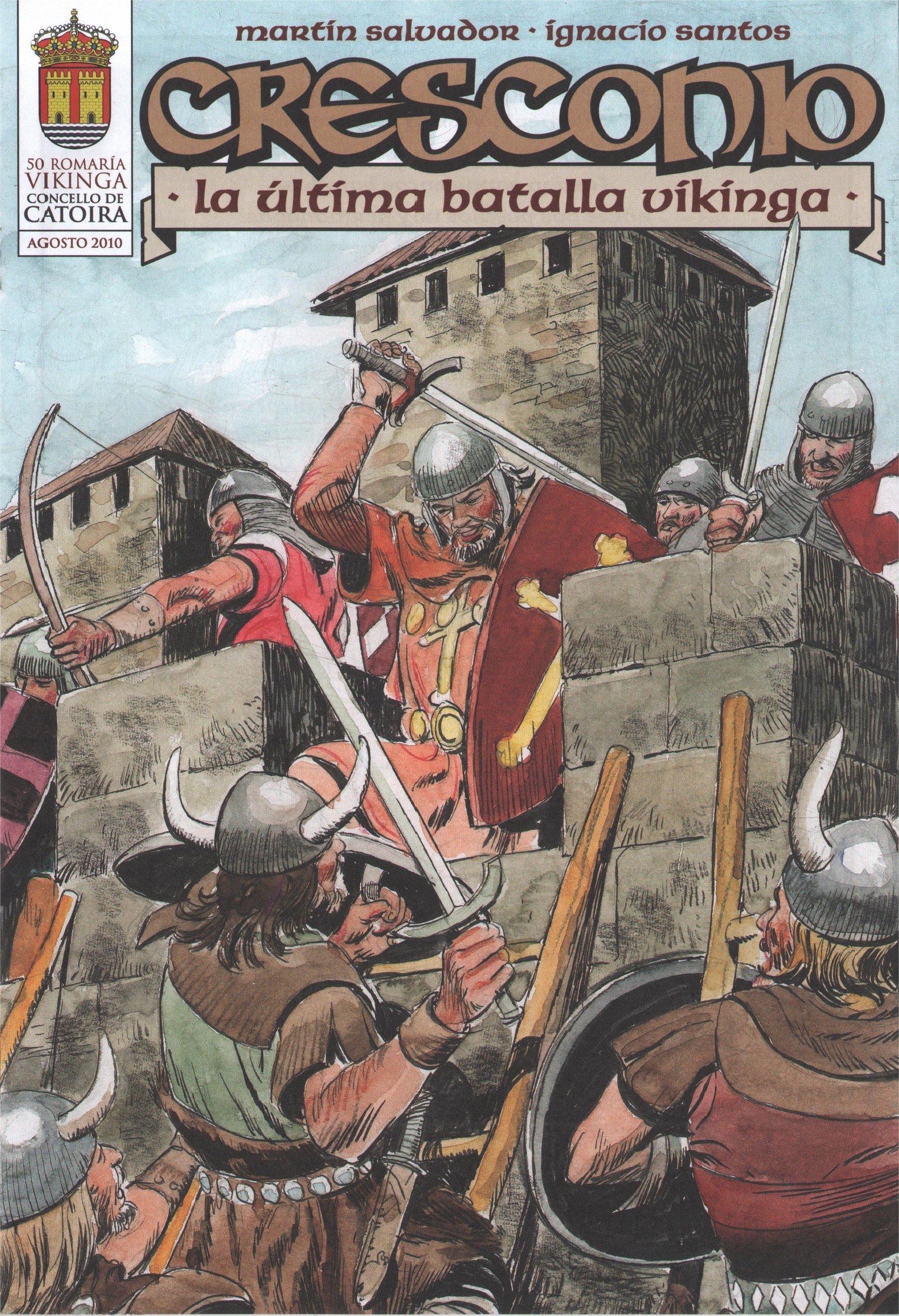Portada ampliada de Cresconio la última batalla vikinga
