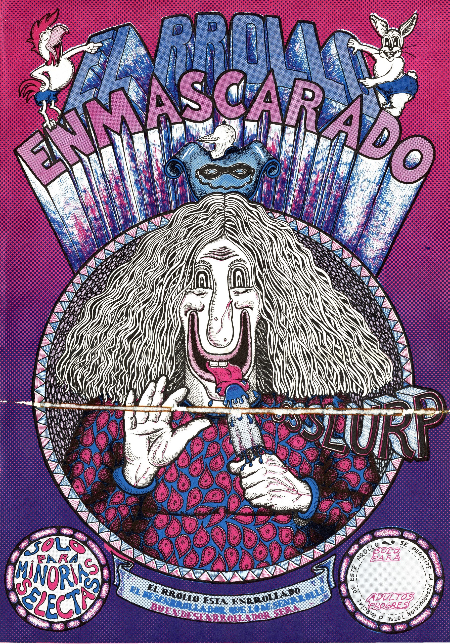 Portada ampliada de Carroll enmascarado