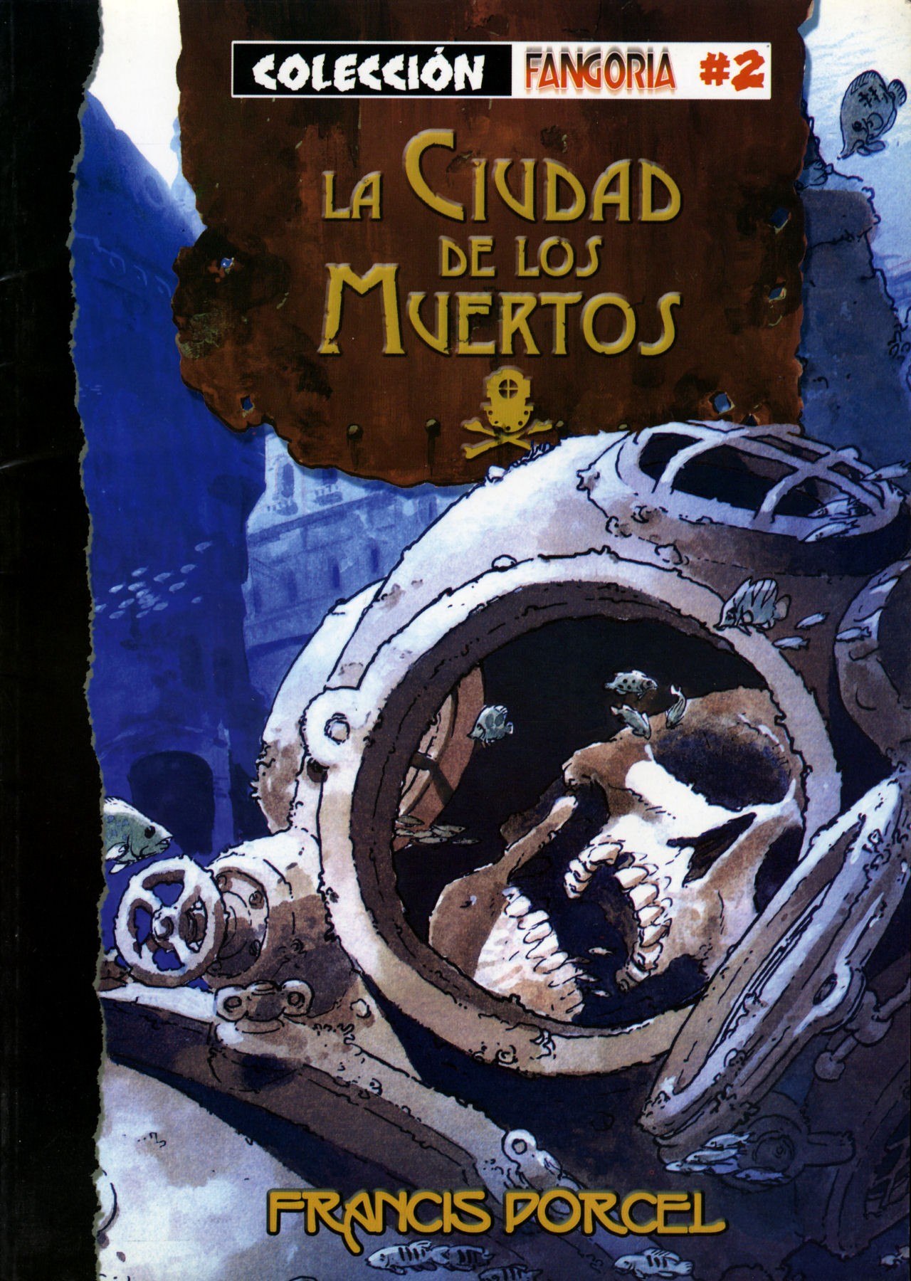Portada ampliada de La Ciudad de los Muertos